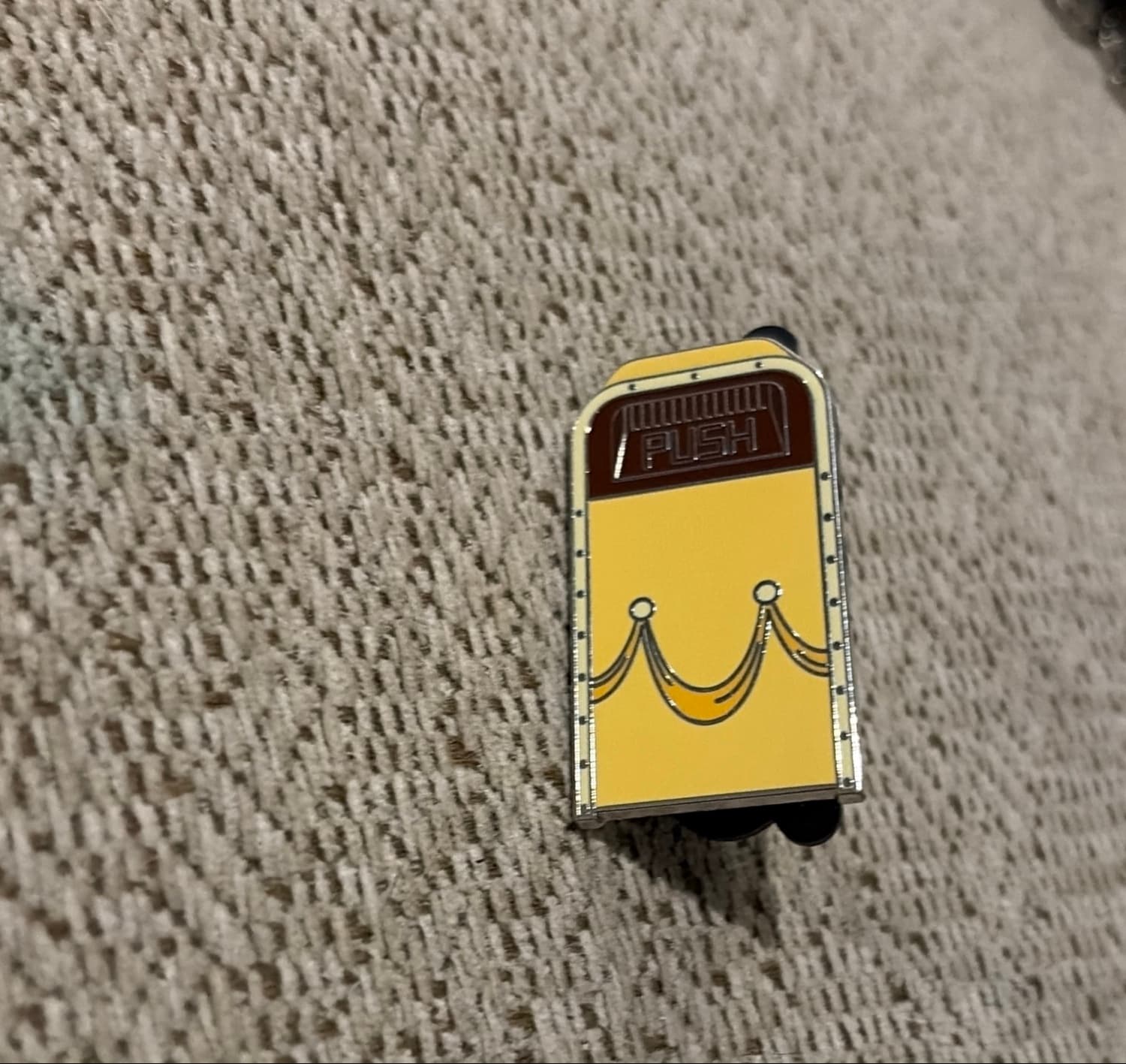 Disney Parks Yellow Trash Can Pin front