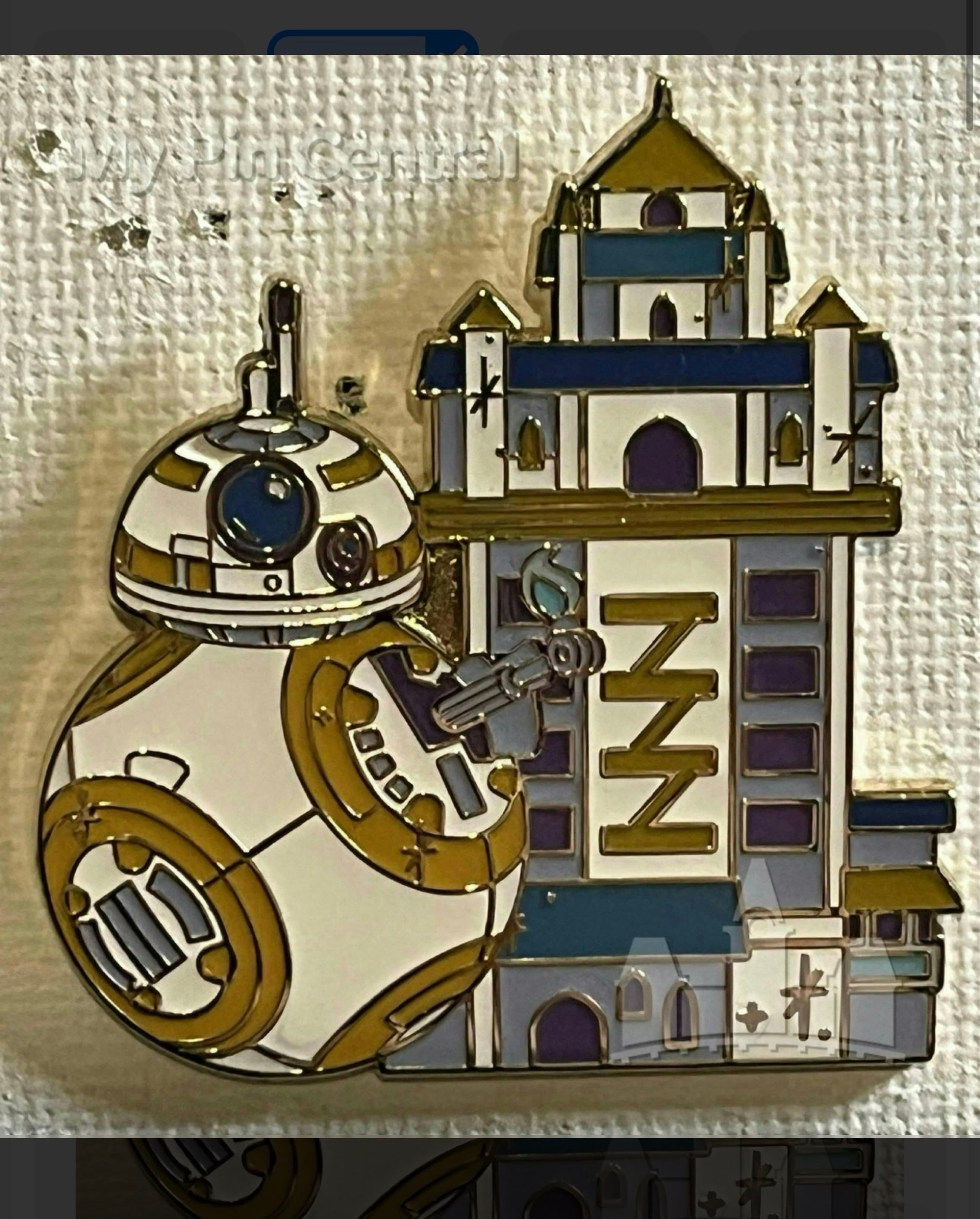 BB-8 Hollywood Tower of Terror 50th Anniversary Pin front