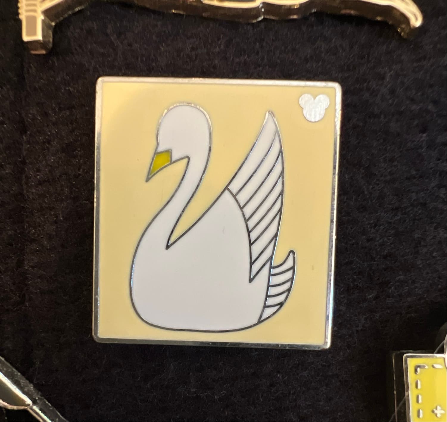 Swan Boats - Past Attractions Icons Collection Hidden Mickey Pin front