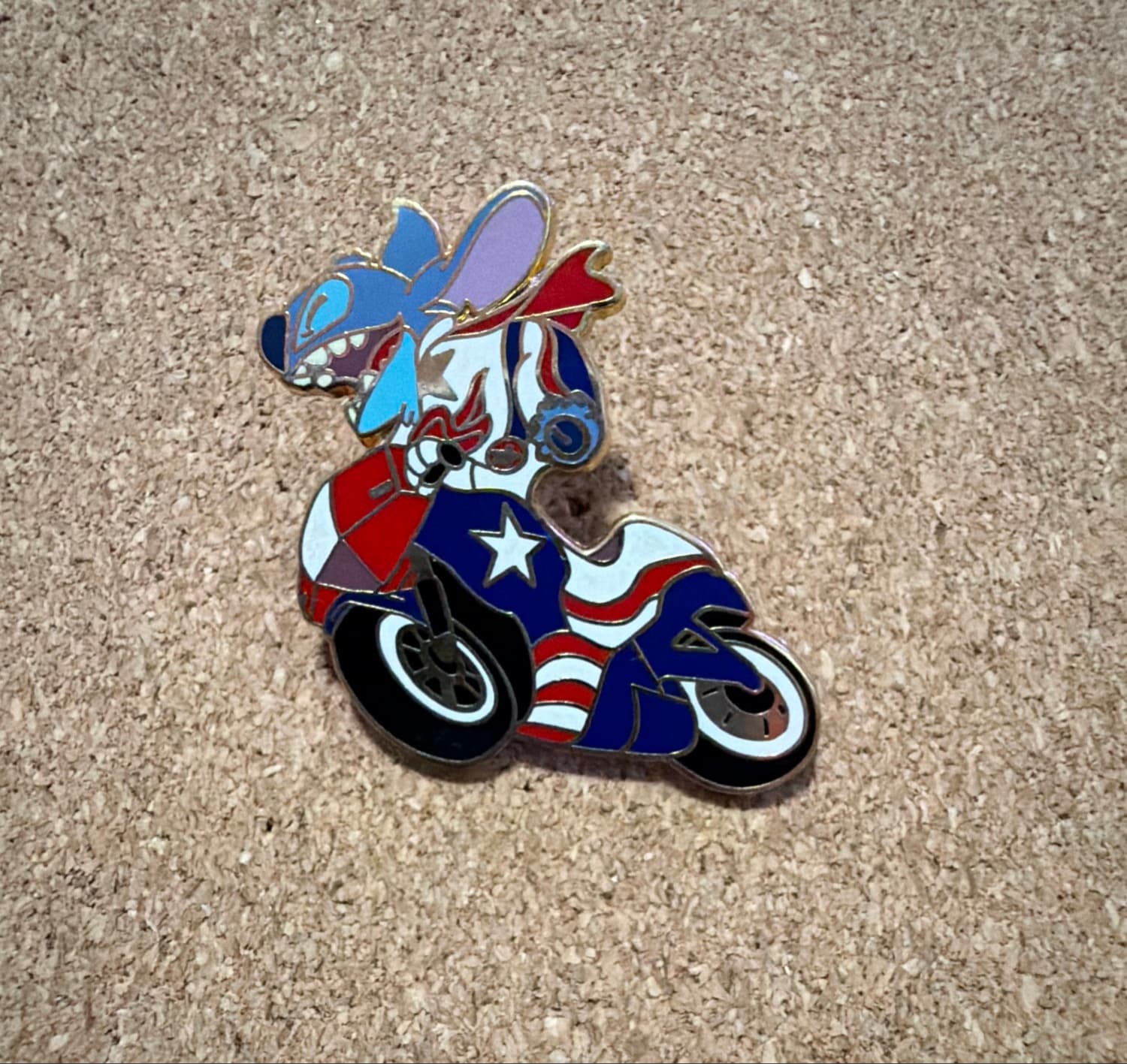 Stitch Riding a Motorcycle front