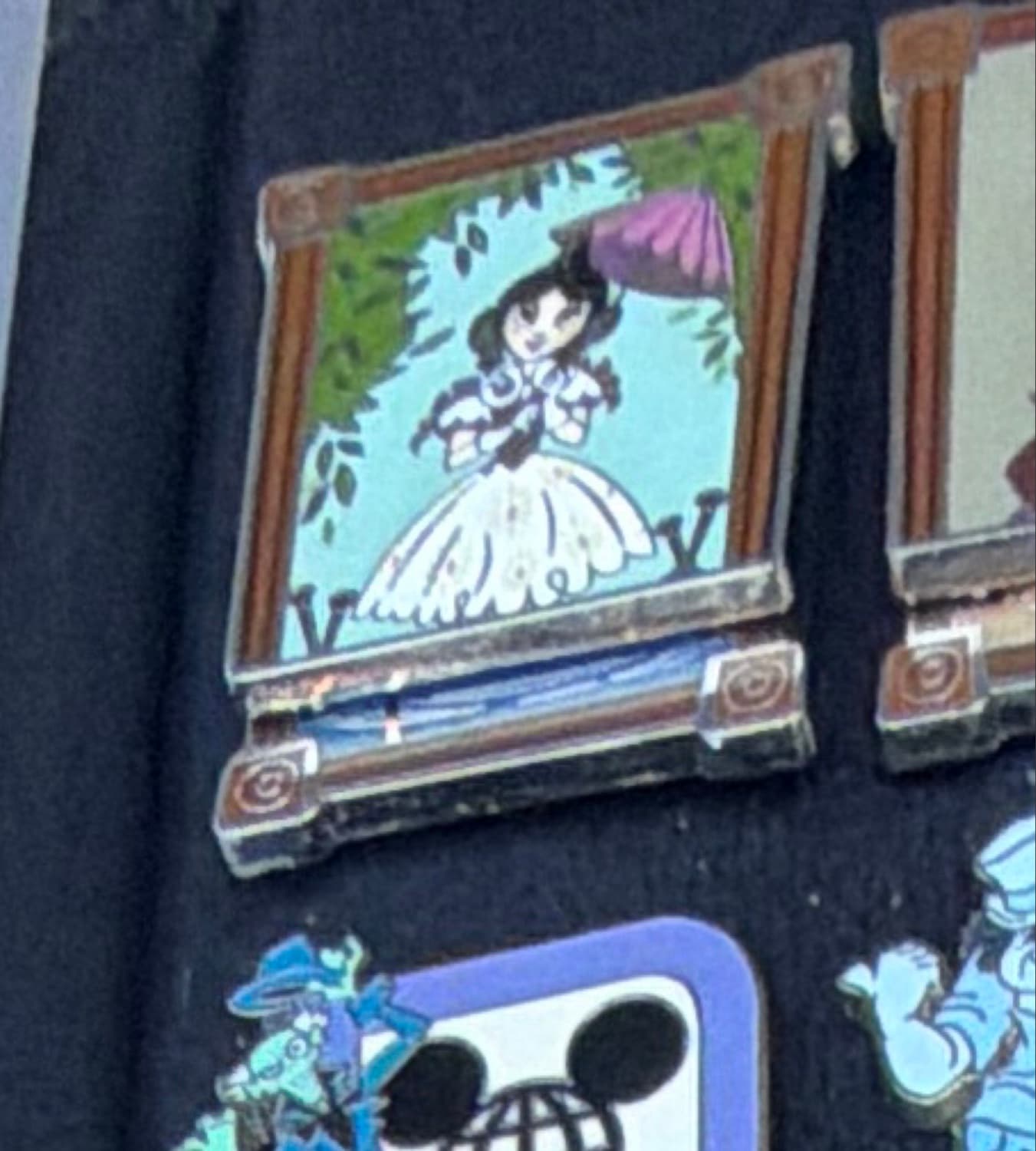 Haunted Mansion Stretching Room Portrait - Tightrope Girl (Sally Slater) Slider Pin