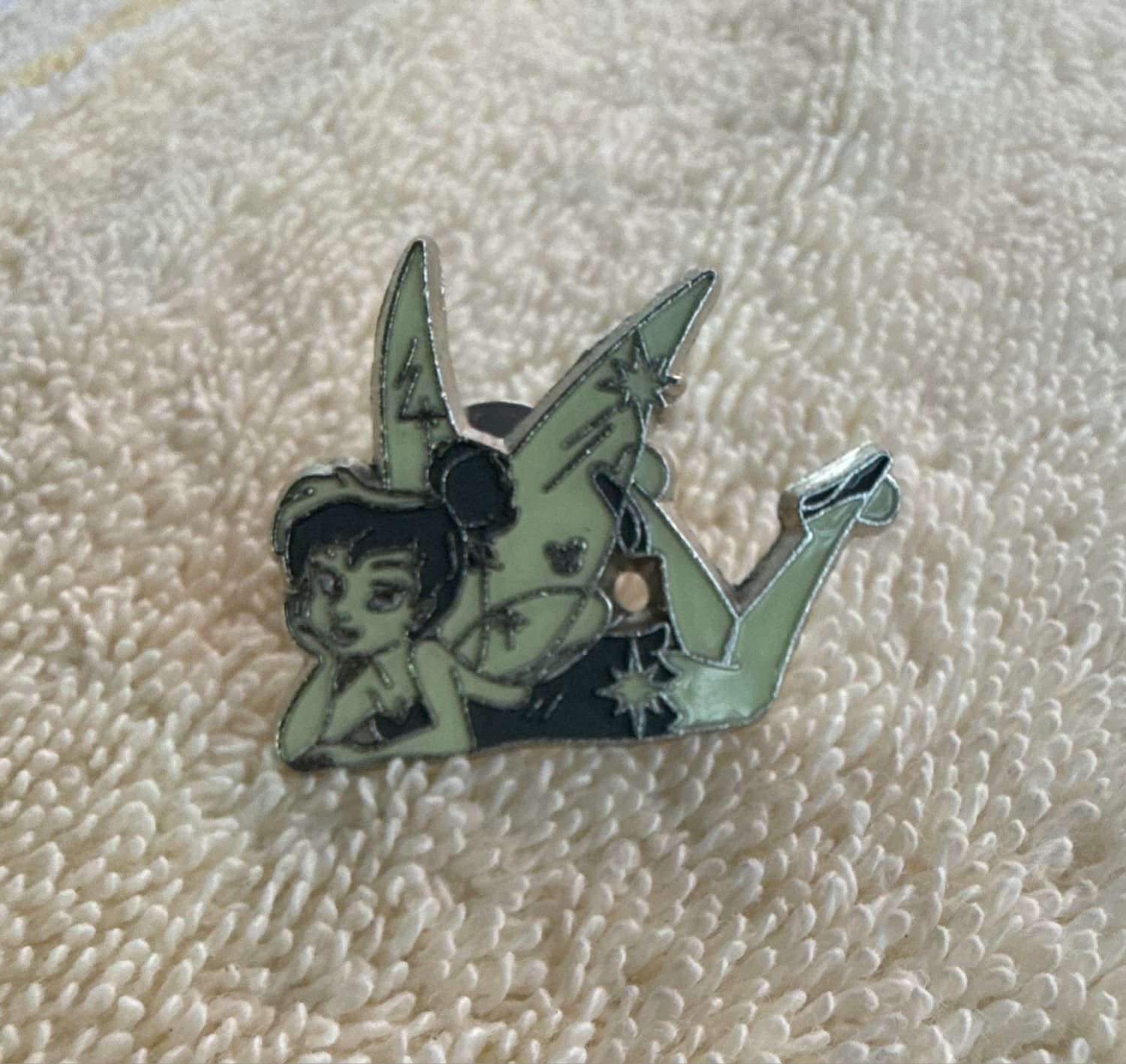 Winter Ice Sculpture Tinker Bell Pin front