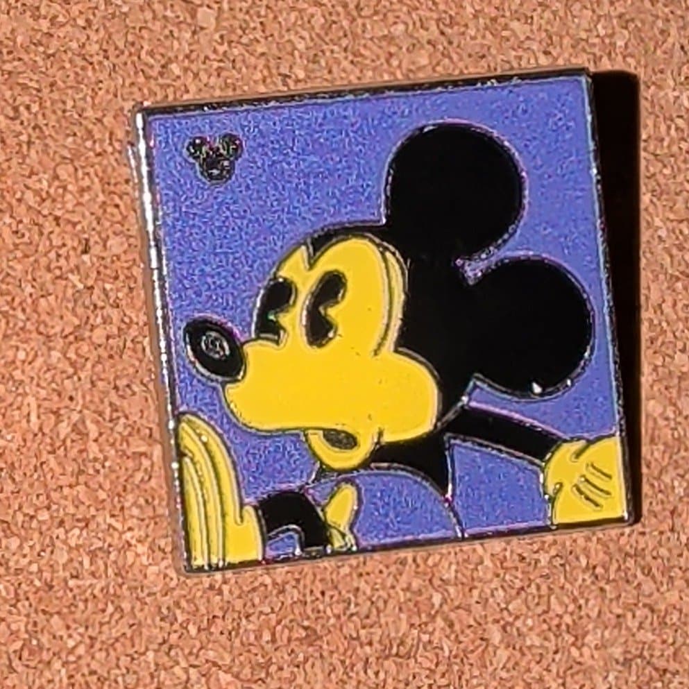 Neon Mickey Purple Square 2010 Hidden Mickey Pin 4 of 5 front