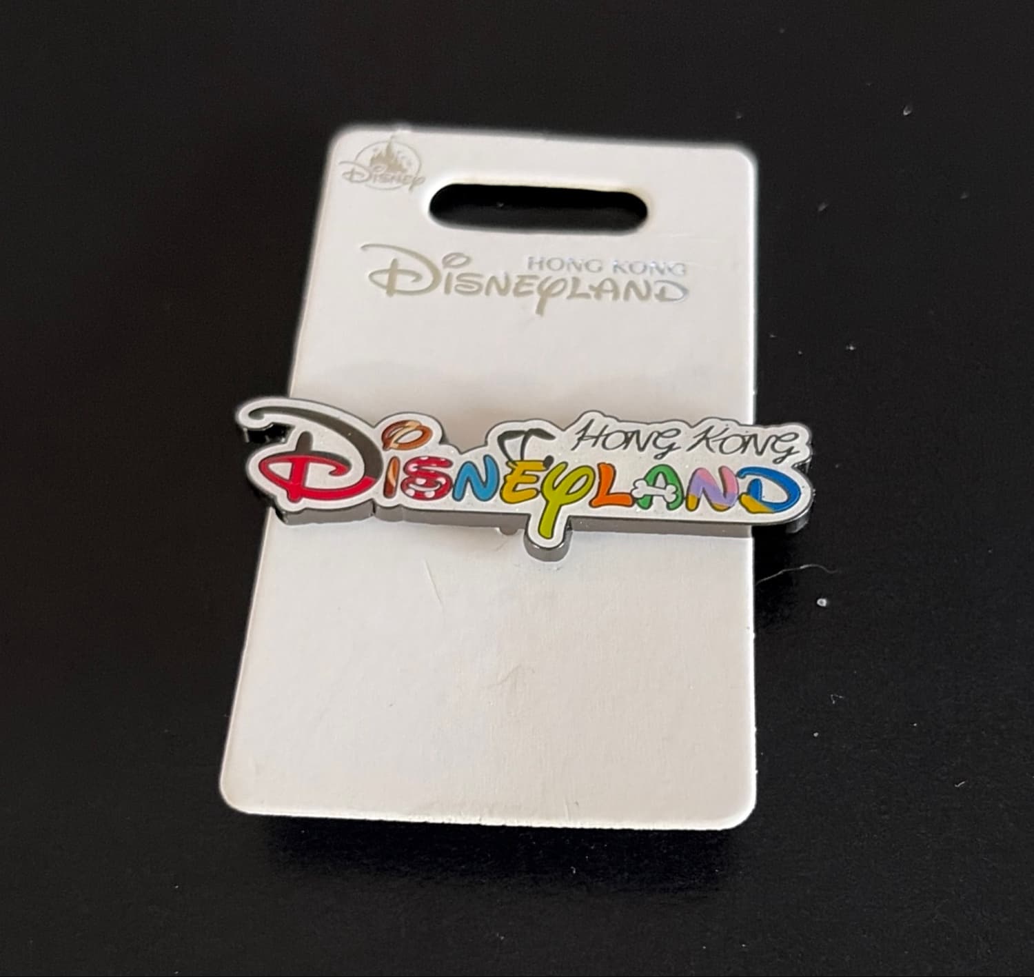 Colorful Hong Kong Disneyland Logo Pin