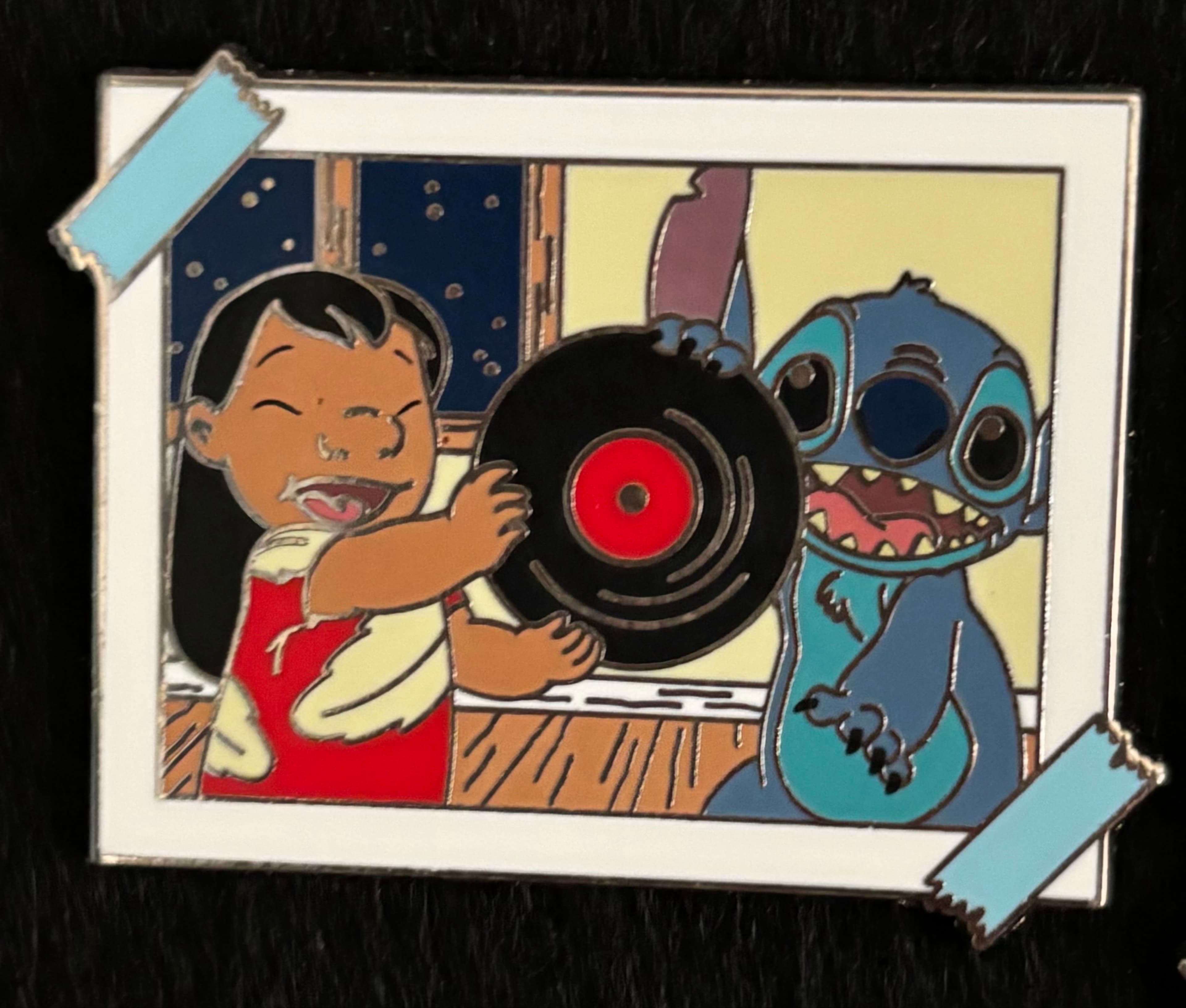 Stitch Photos/Postcards Stitch & Lilo with Record front