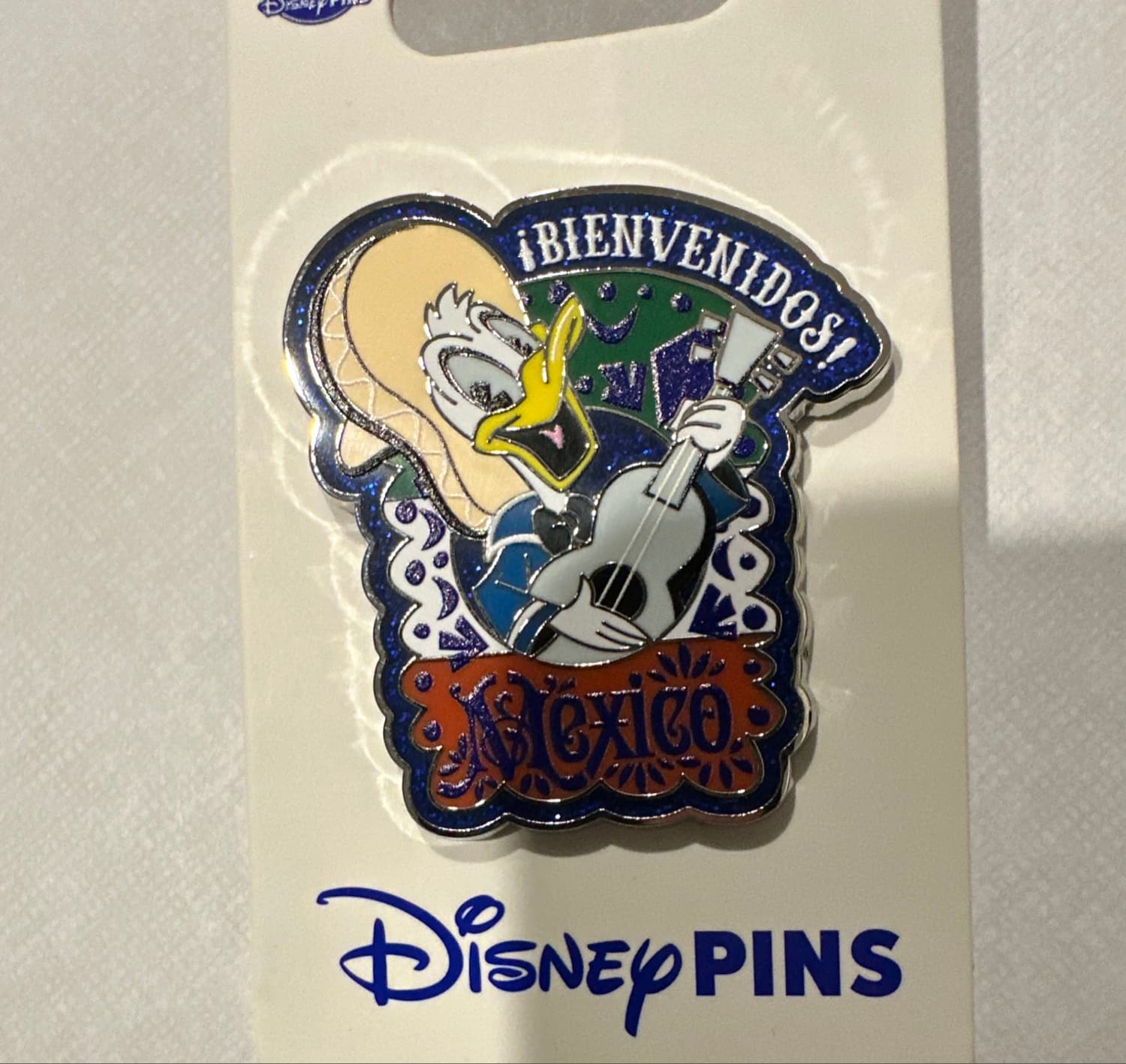 Donald Duck Mexico Bienvenidos Guitar Pin