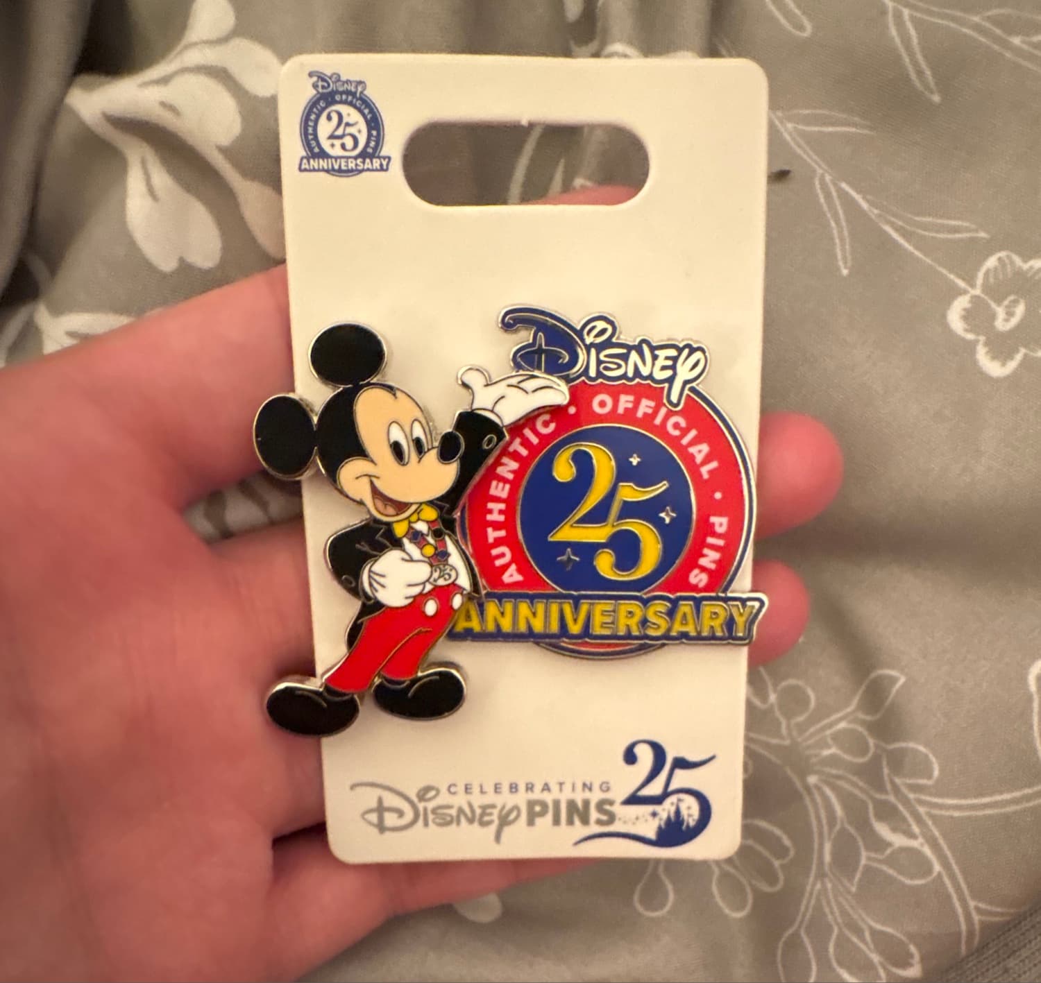Mickey Mouse - Authentic Official Pins 25th Anniversary front