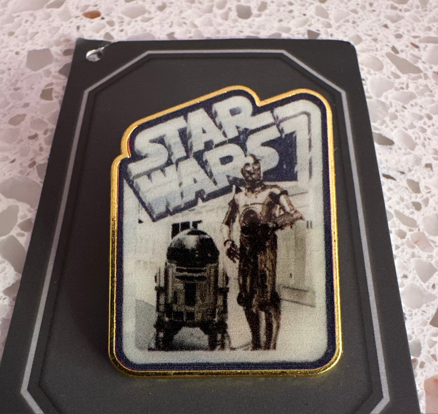 Star Wars R2-D2 and C-3PO Gold Frame Pin