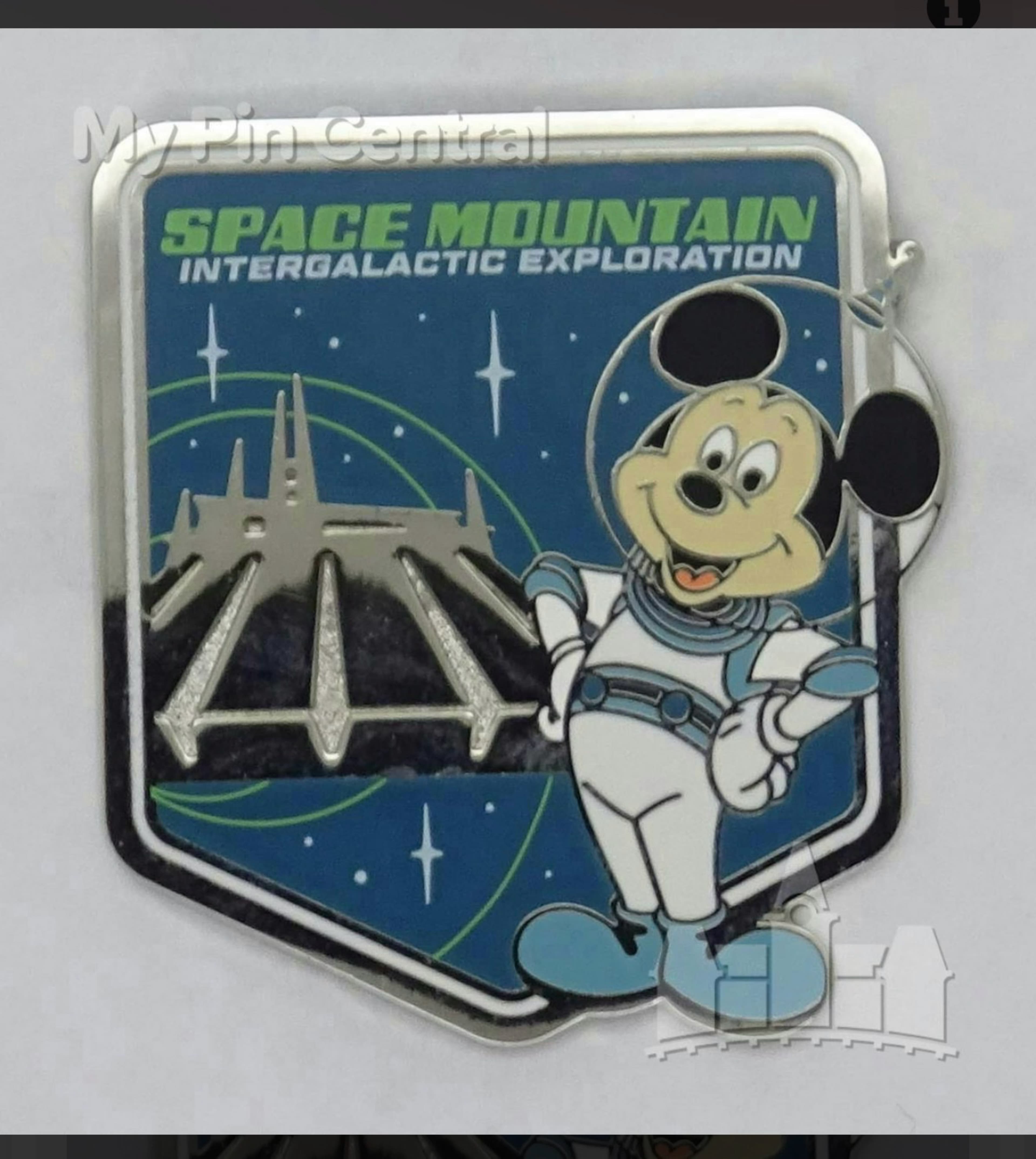 Space Mountain Disney pin series