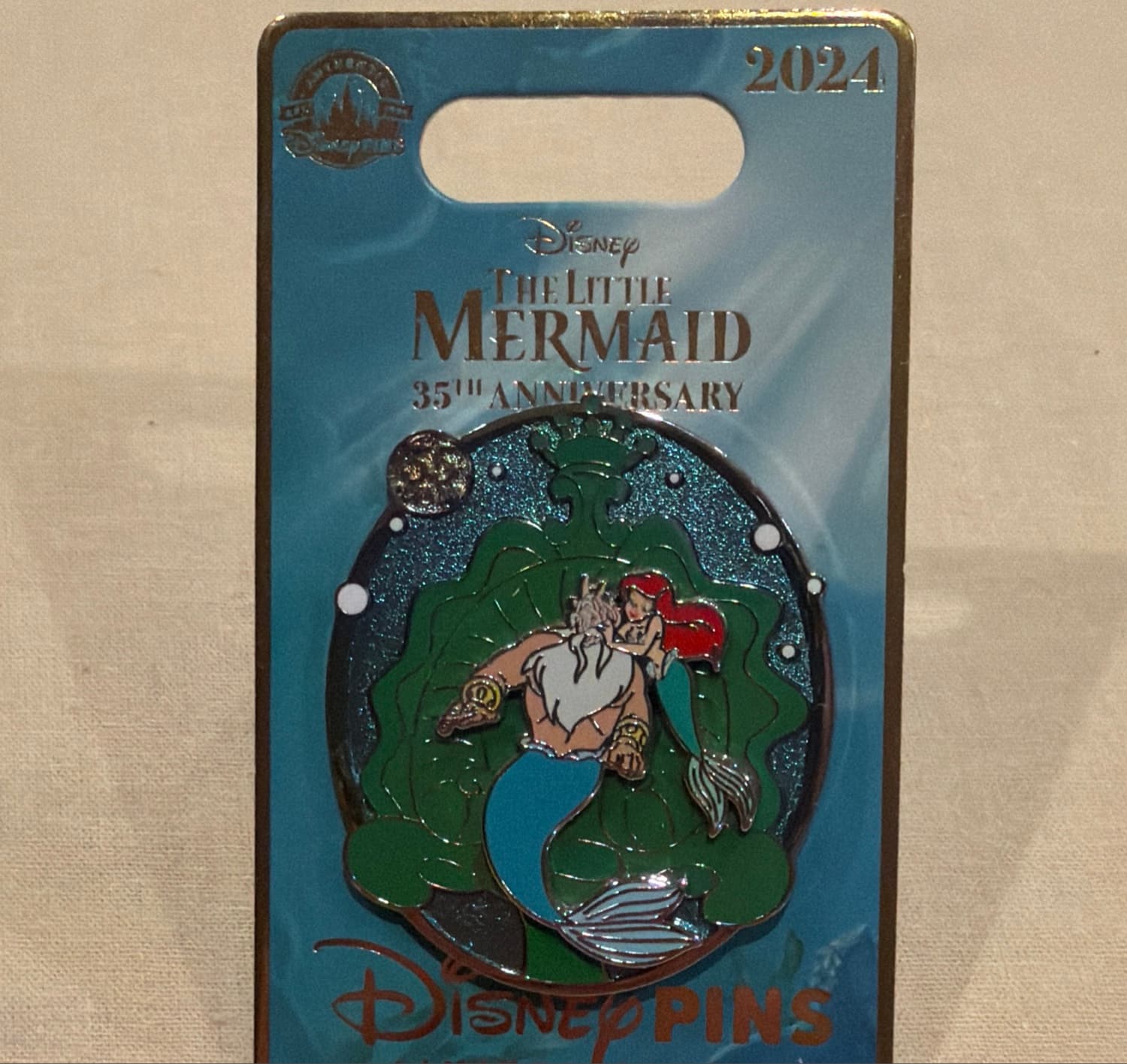 The Little Mermaid 35th Anniversary Ariel & King Triton Pin