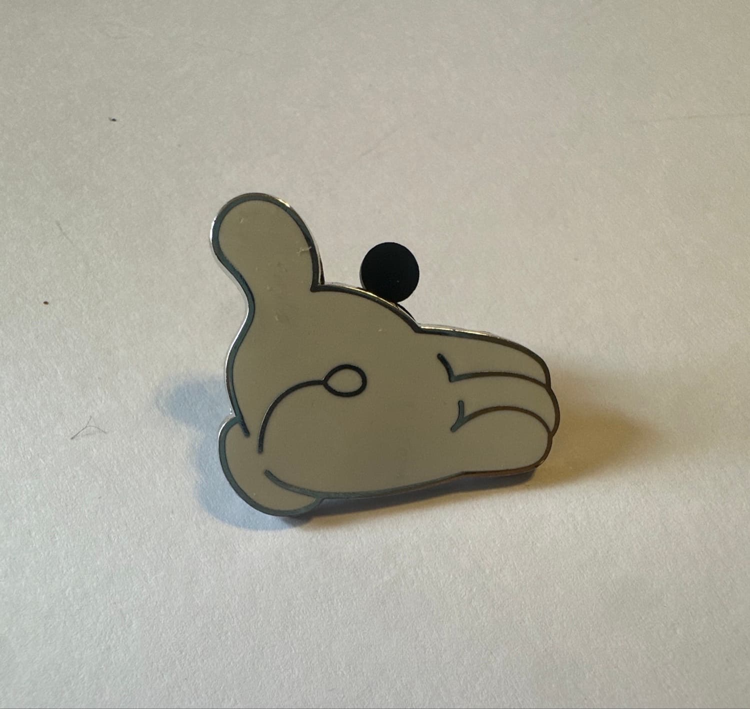 Mickey Mouse White Glove Left Hand Open Palm front