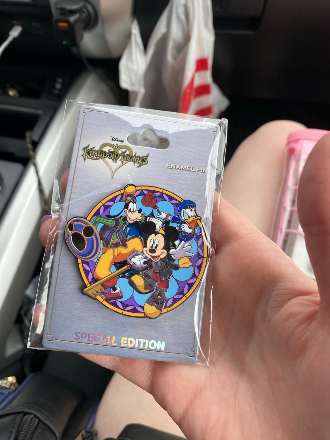 Disney Kingdom Hearts Enamel Single Pin Special Edition Mickey Donald Goofy