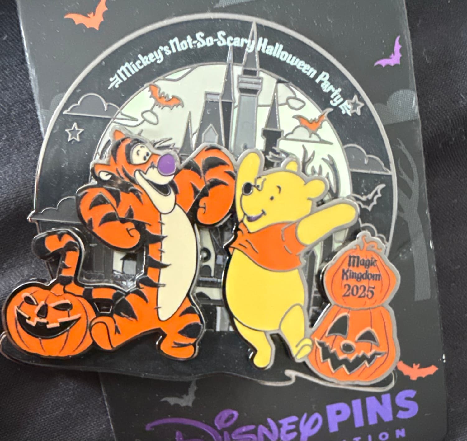 Mickey's Not-So-Scary Halloween Party 2025 - Tigger & Winnie the Pooh Pin front