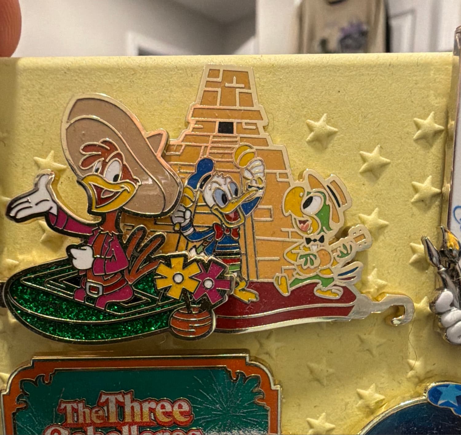The Three Caballeros Mexico Pavilion Epcot Pin front