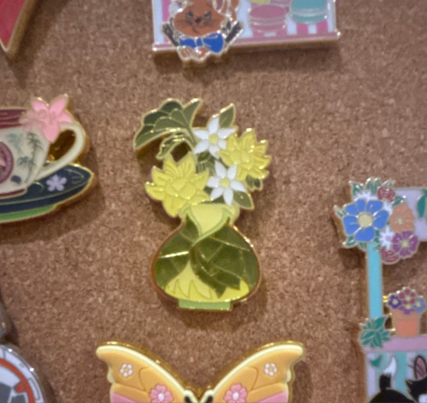 Loungefly Flower Vase Mystery Pin Set