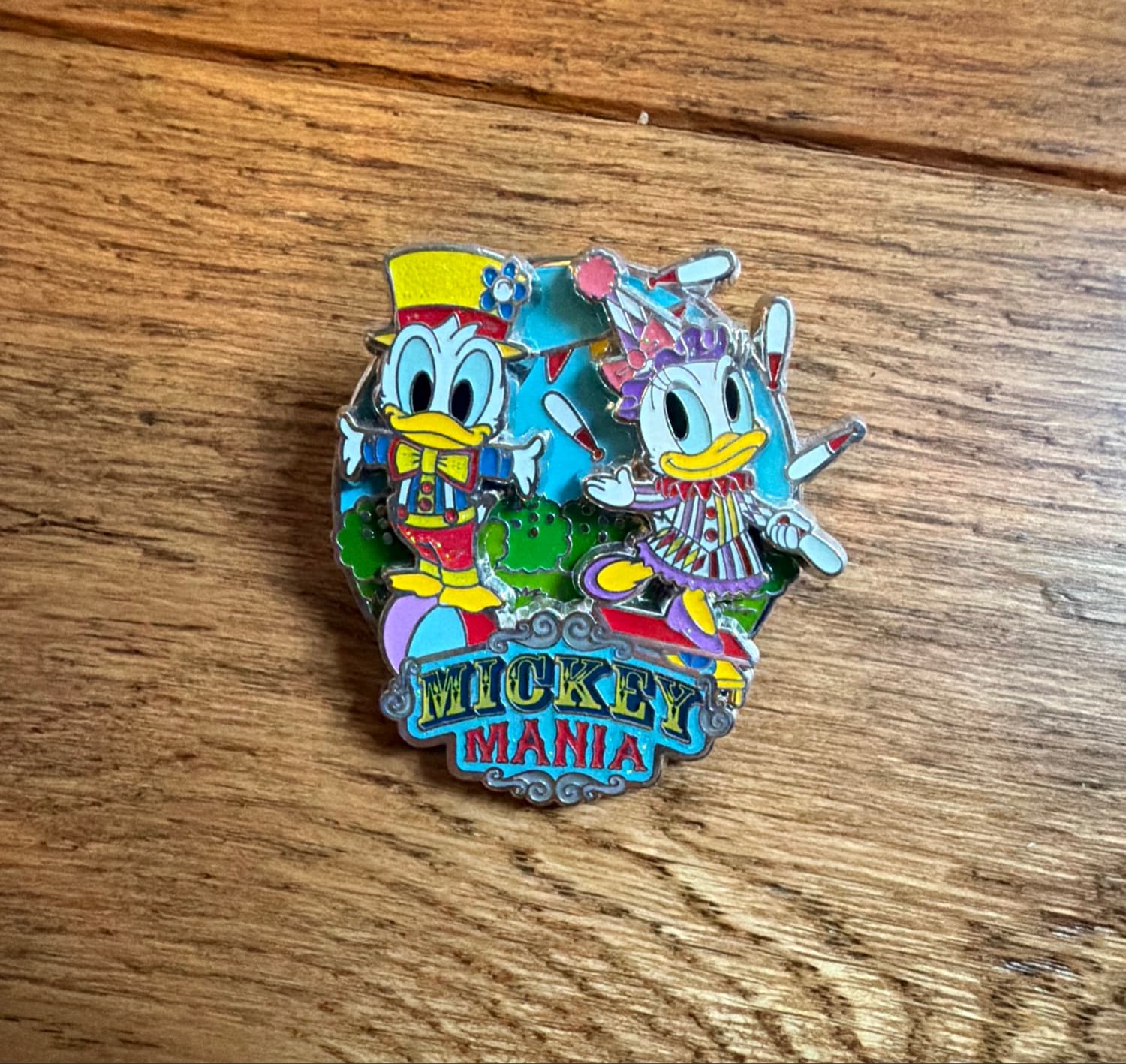 Mickey Mania Series Donald Daisy Pin front