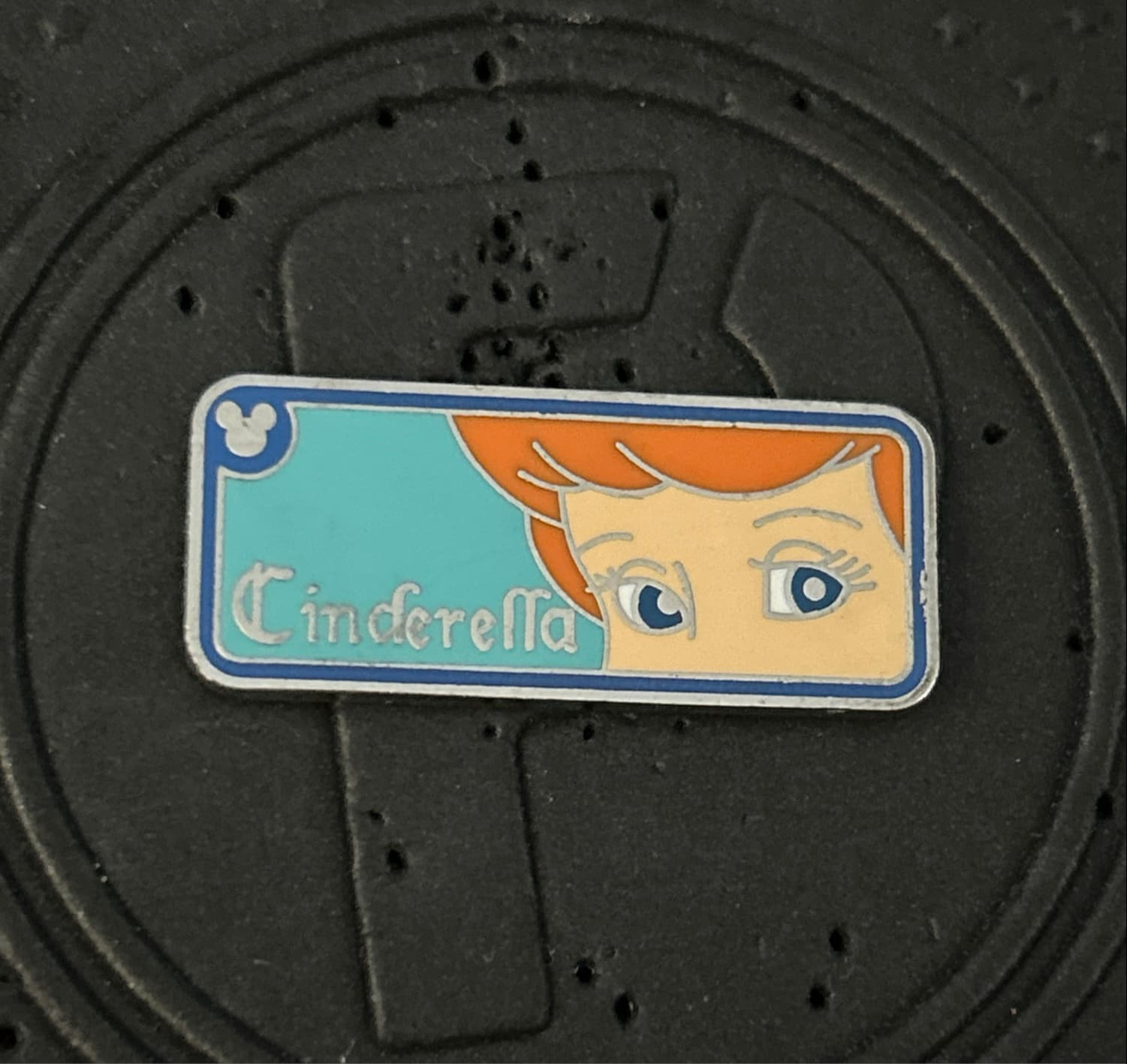 Cinderella Name Tag Hidden Mickey Pin