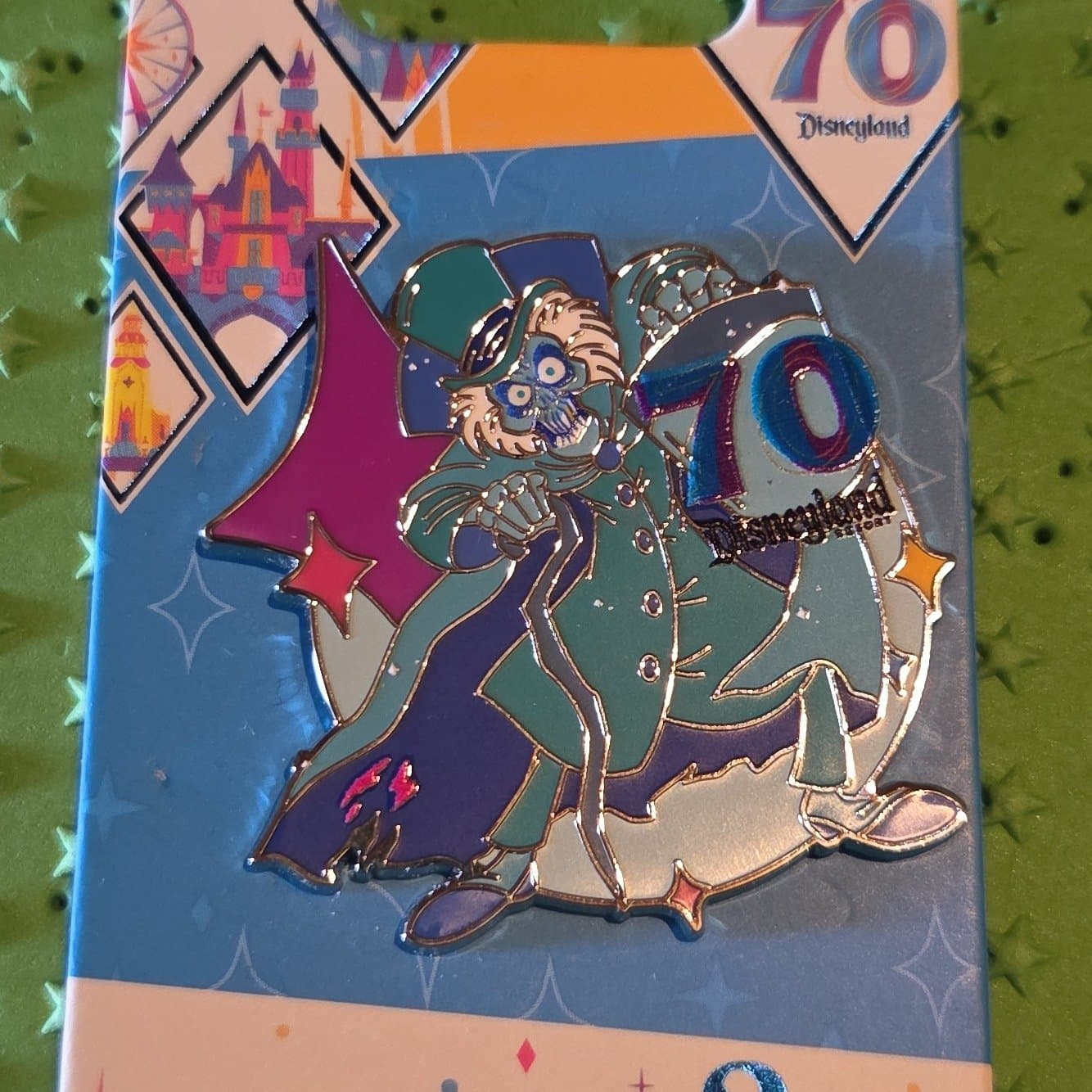 Disneyland Resort 70th Anniversary Celebration - Diamond Star Characters - Hatbox Ghost Pin