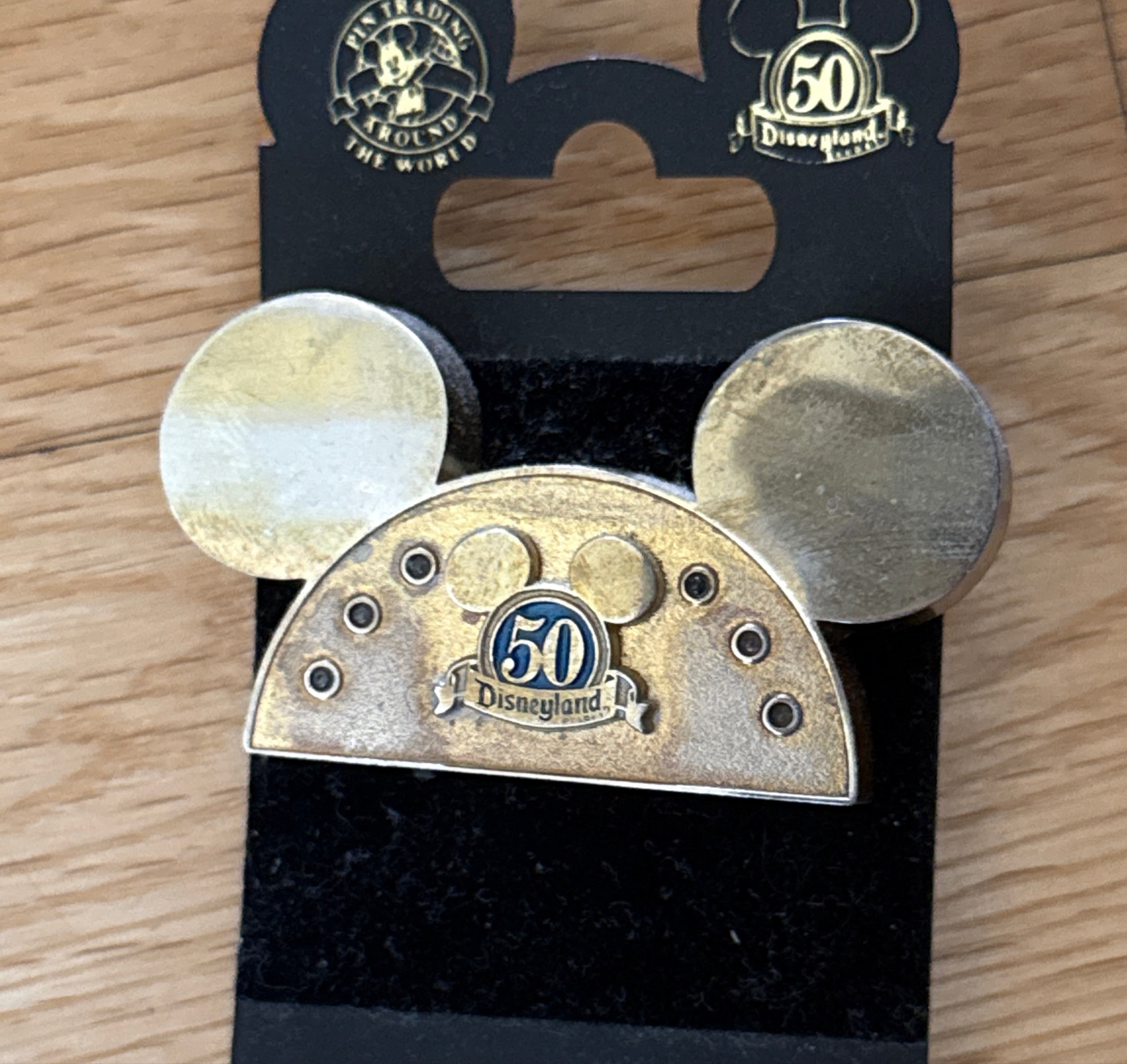 Disneyland 50th Anniversary Logo Mickey Ears (Light Up)