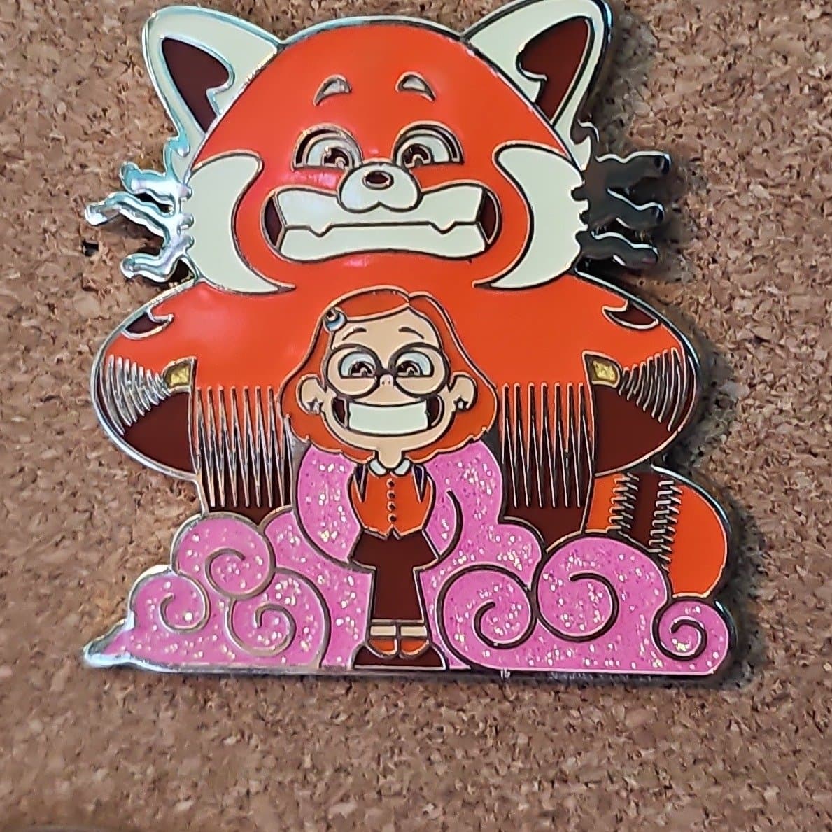 Disney Pixar Turning Red Ming & Mei Enamel Pin front