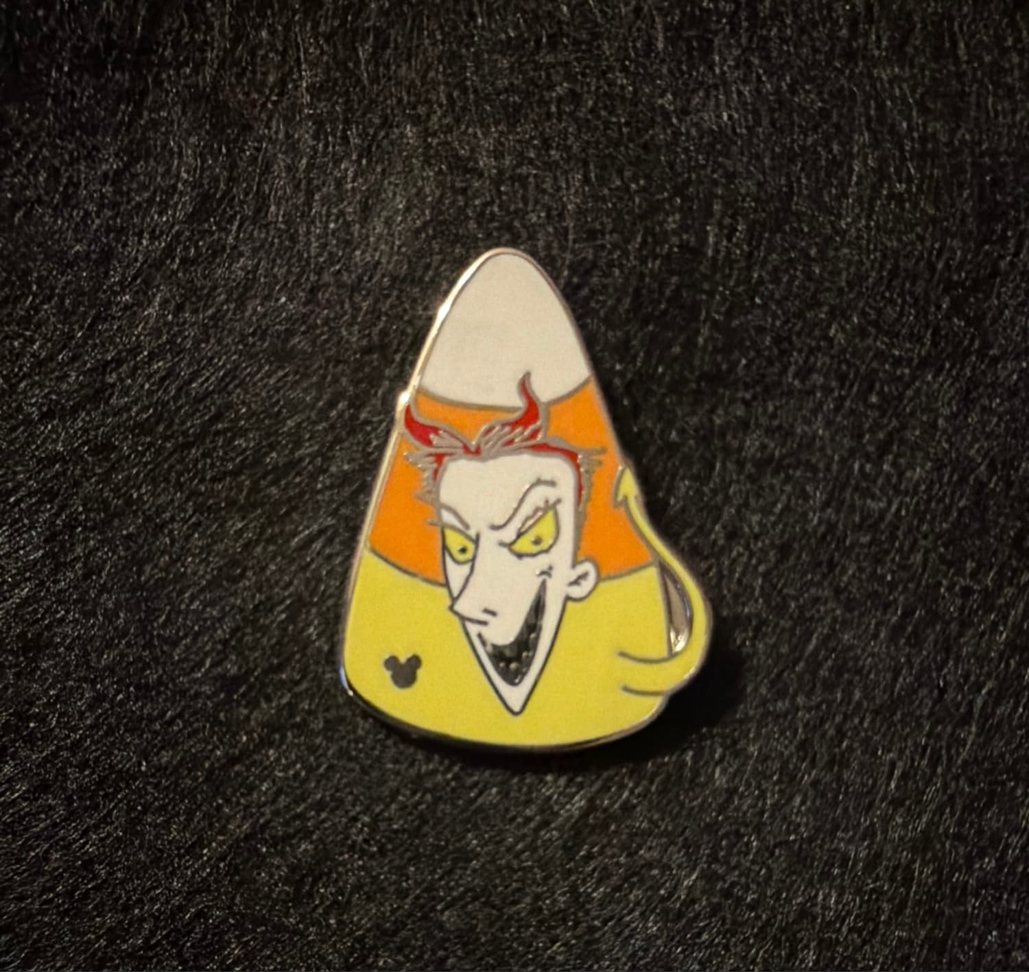 Lock Candy Corn Hidden Mickey Pin