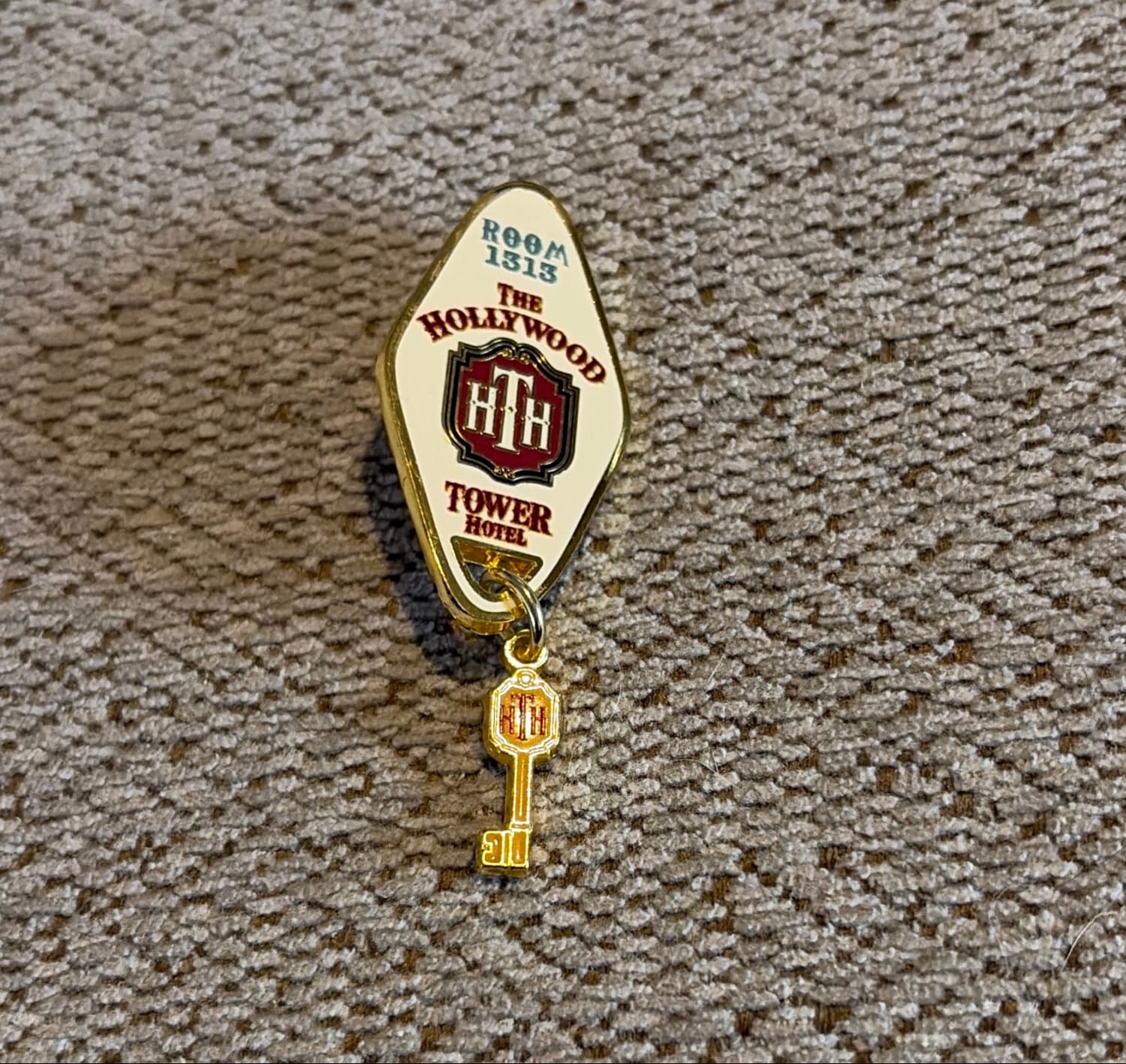 Tower of Terror - Hollywood Tower Hotel Room 1313 Key