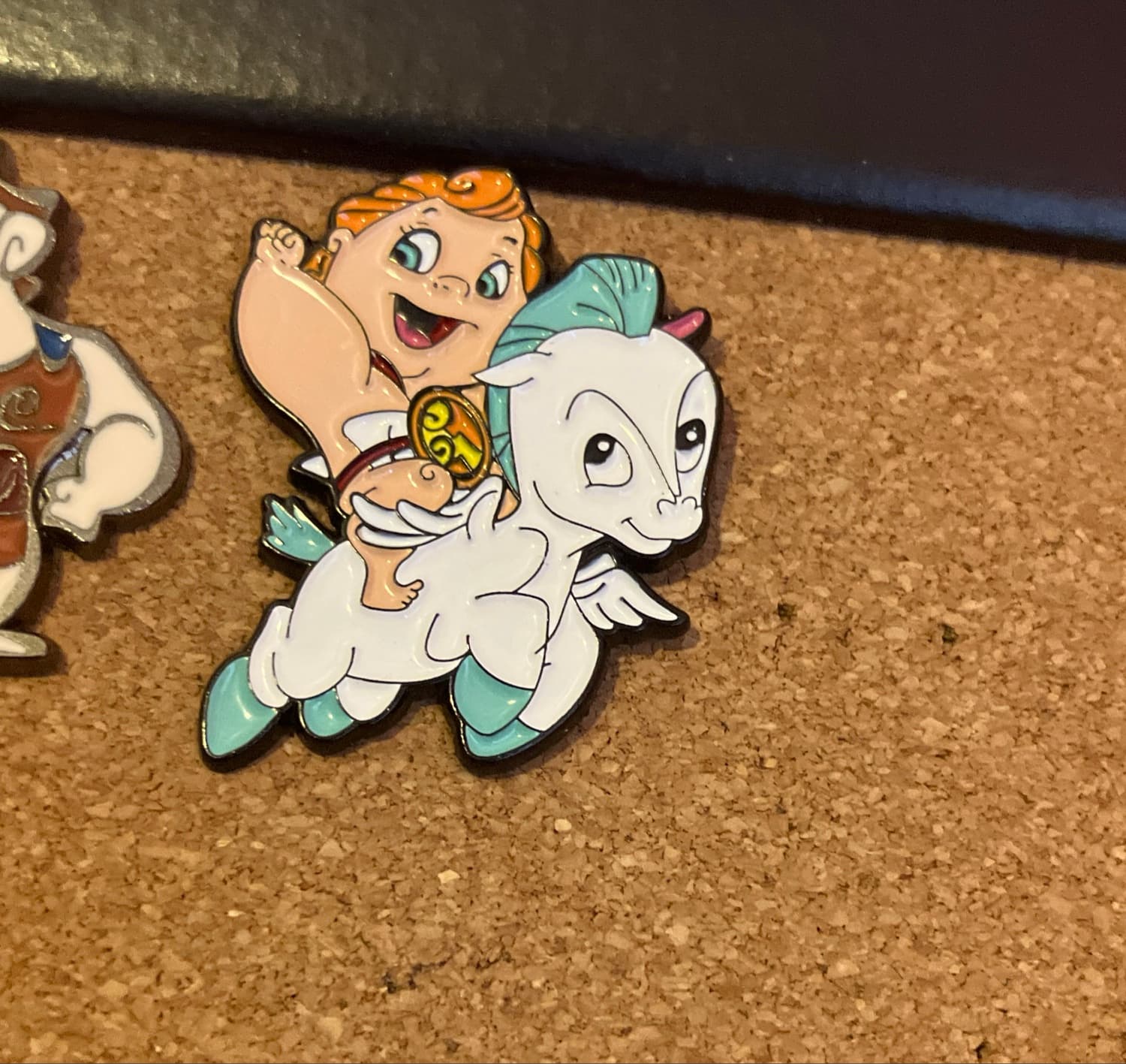 Baby Hercules and Baby Pegasus Riding Pin