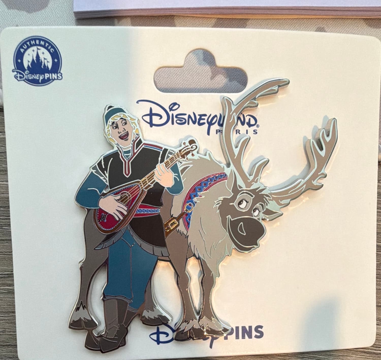 Disneyland Paris World of Frozen Kristoff and Sven Pin