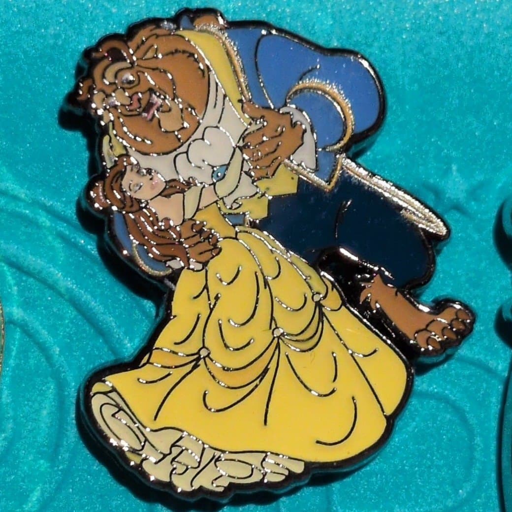 Beauty and the Beast Dancing Belle and Beast Pin front
