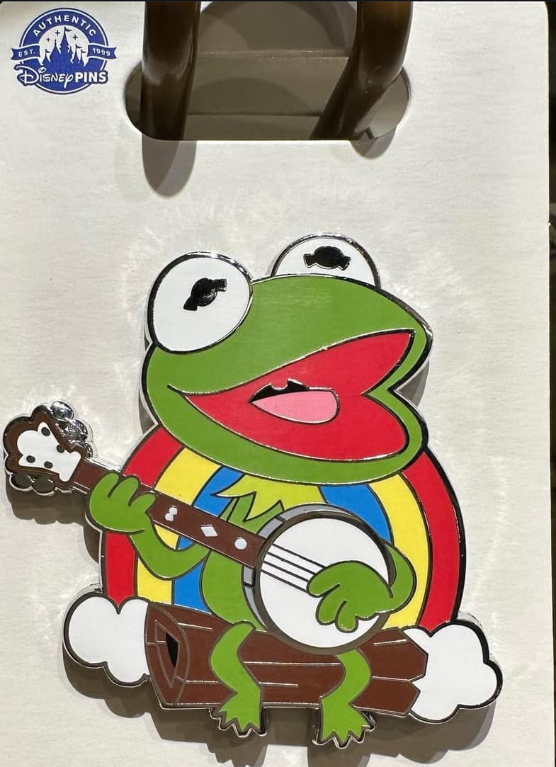 2024 Kermit the Frog Rainbow Connection Open Edition Pin front
