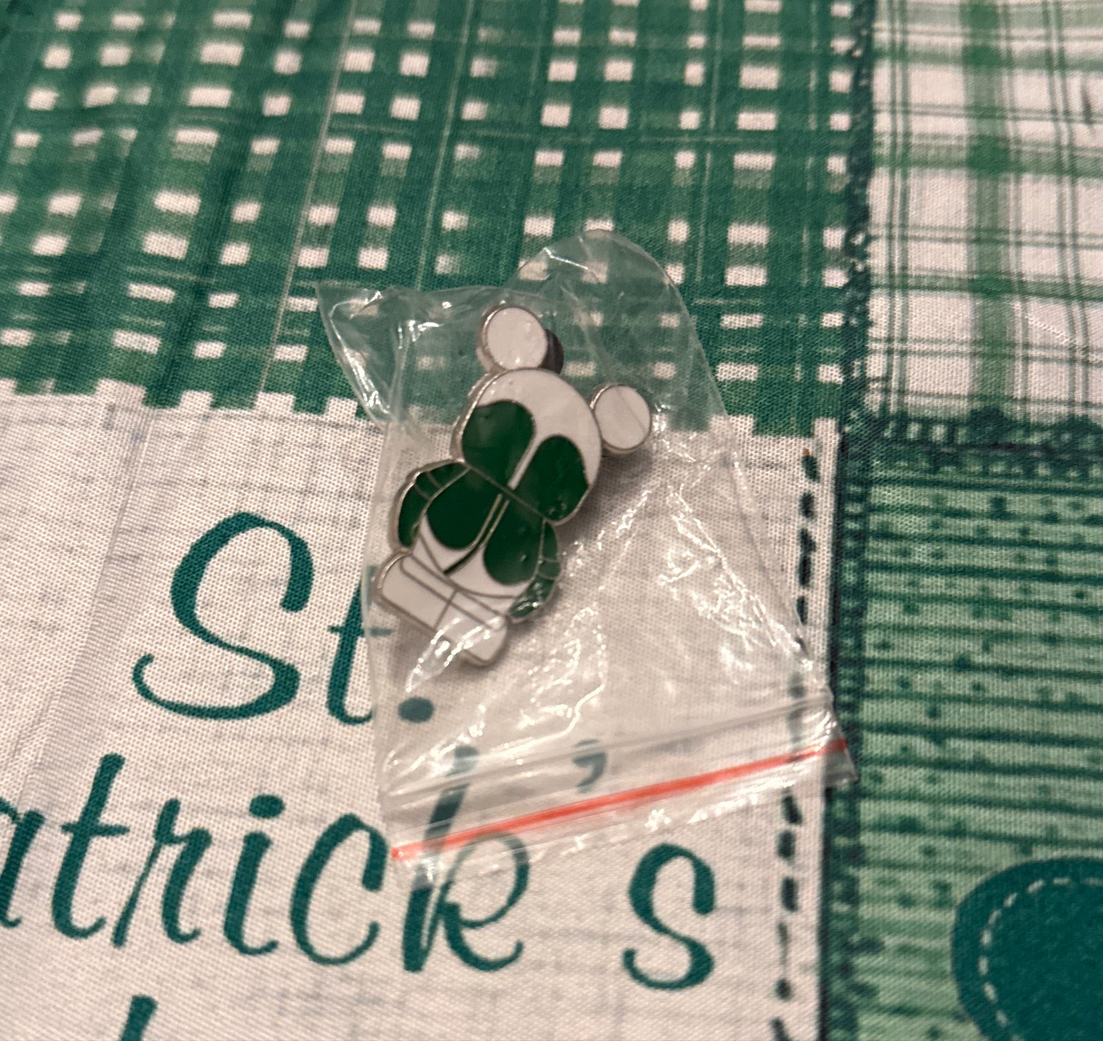 Mickey Mouse Icon St. Patrick's Day Pin