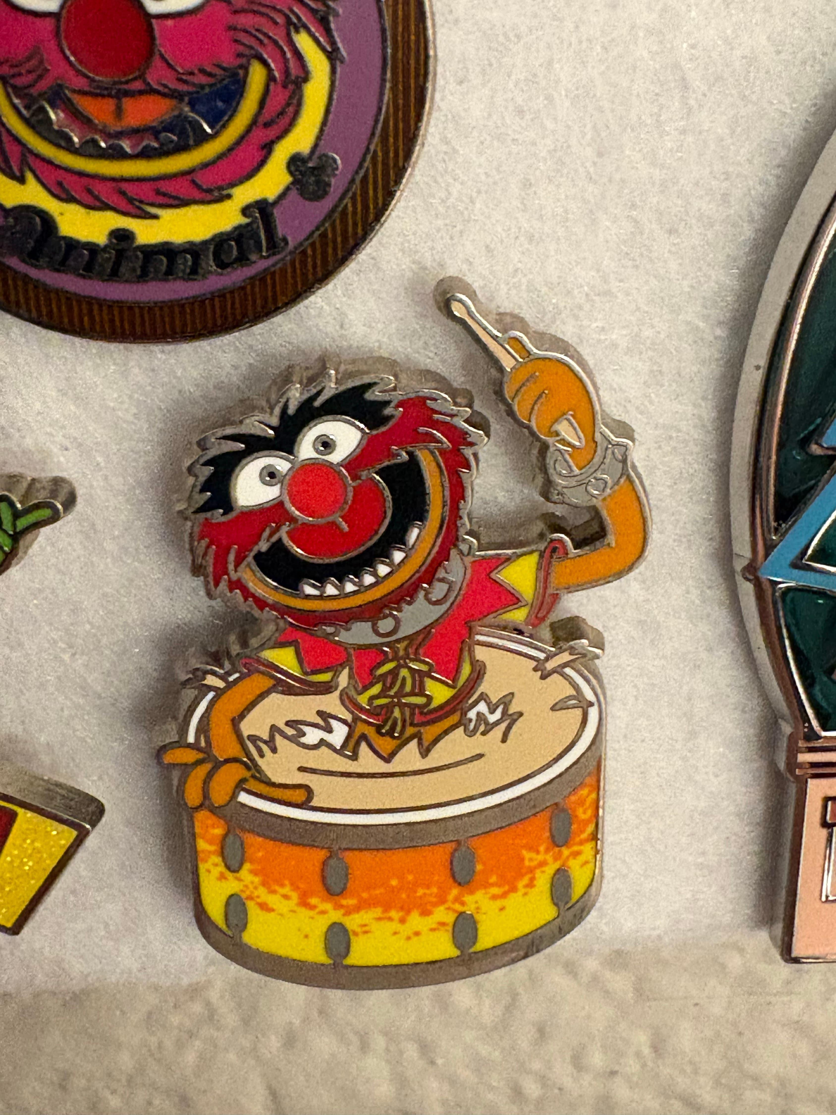 The Muppets Animal Playing Drums Pin
