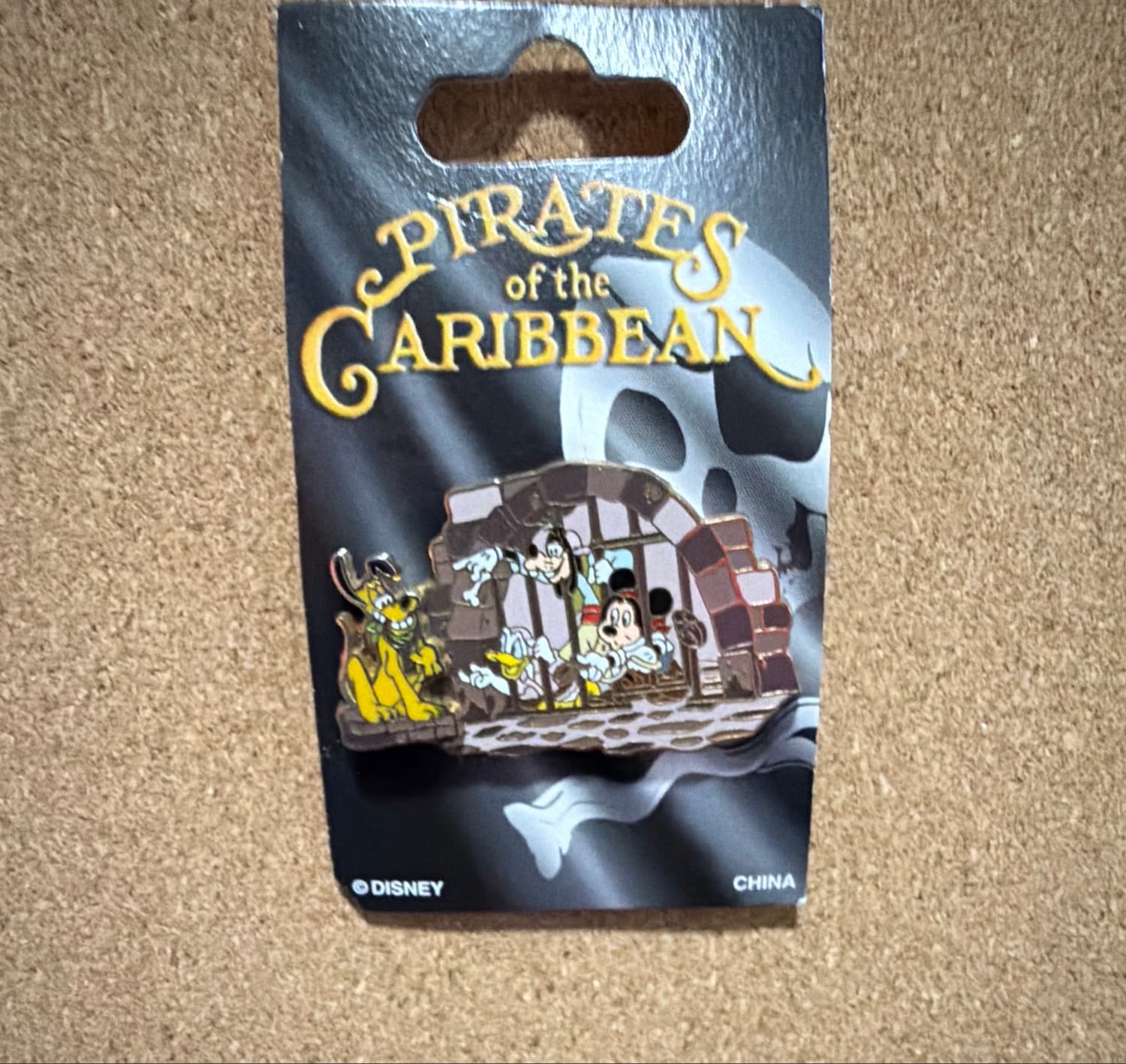 Mickey, Goofy, Donald & Pluto Pirates of the Caribbean Jail Scene Pin