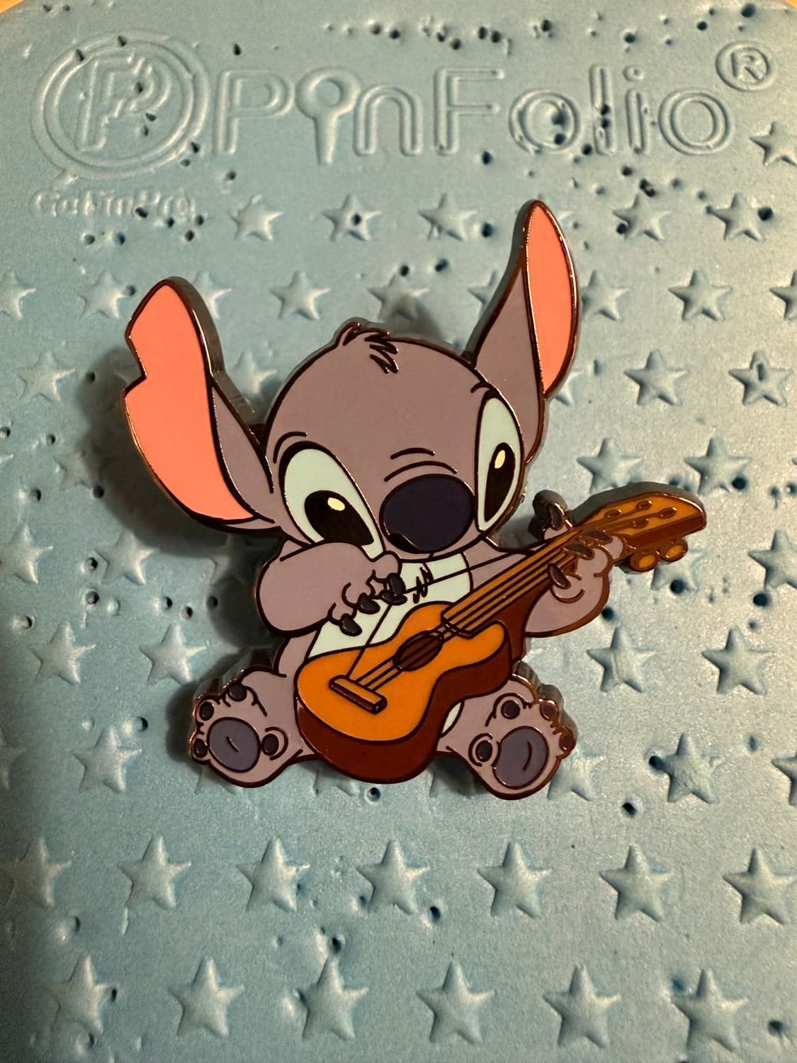 Disney Parks Stitch Playing Ukulele Pin