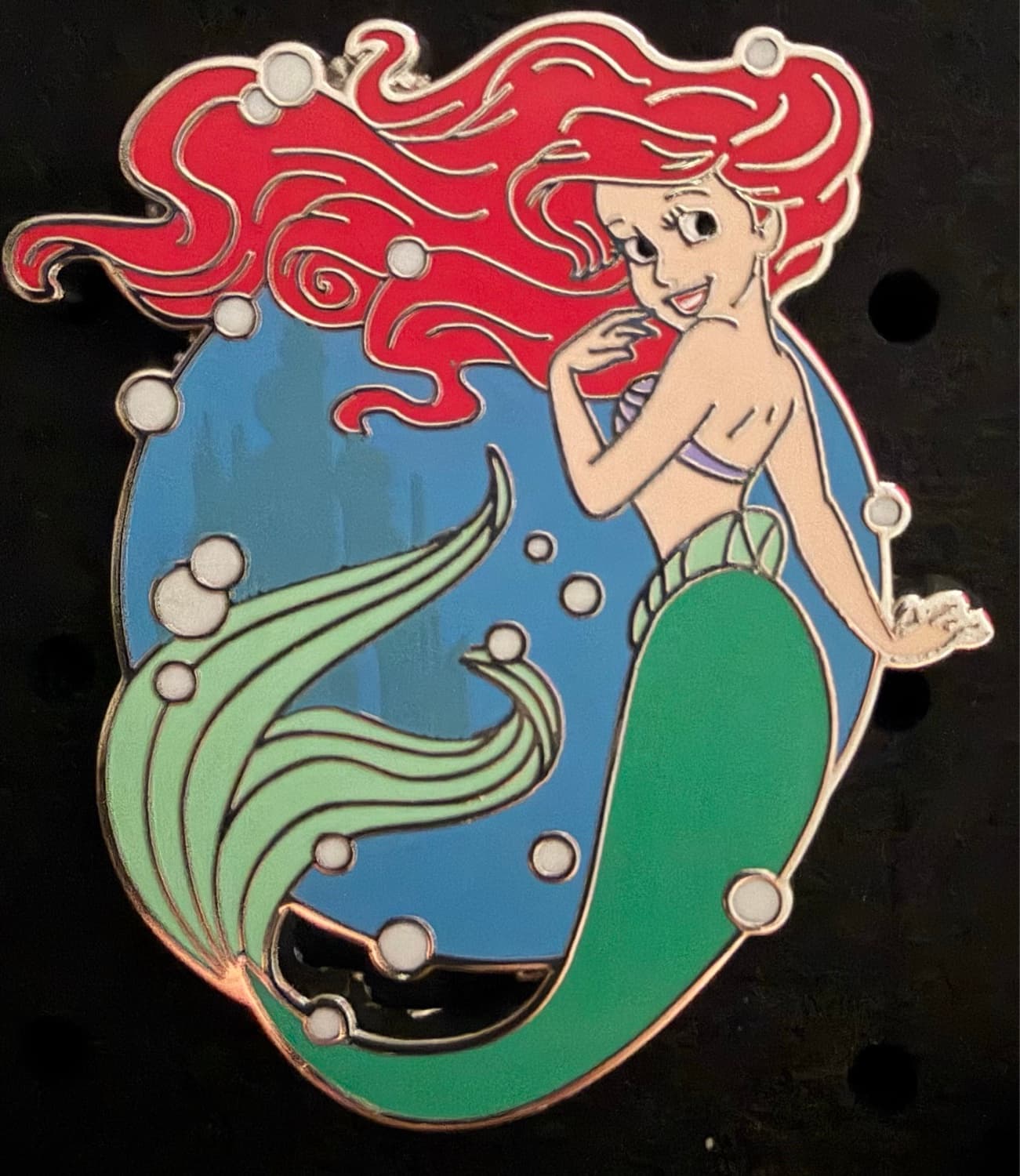 Ariel - The Little Mermaid - Swimming With Bubbles Pin