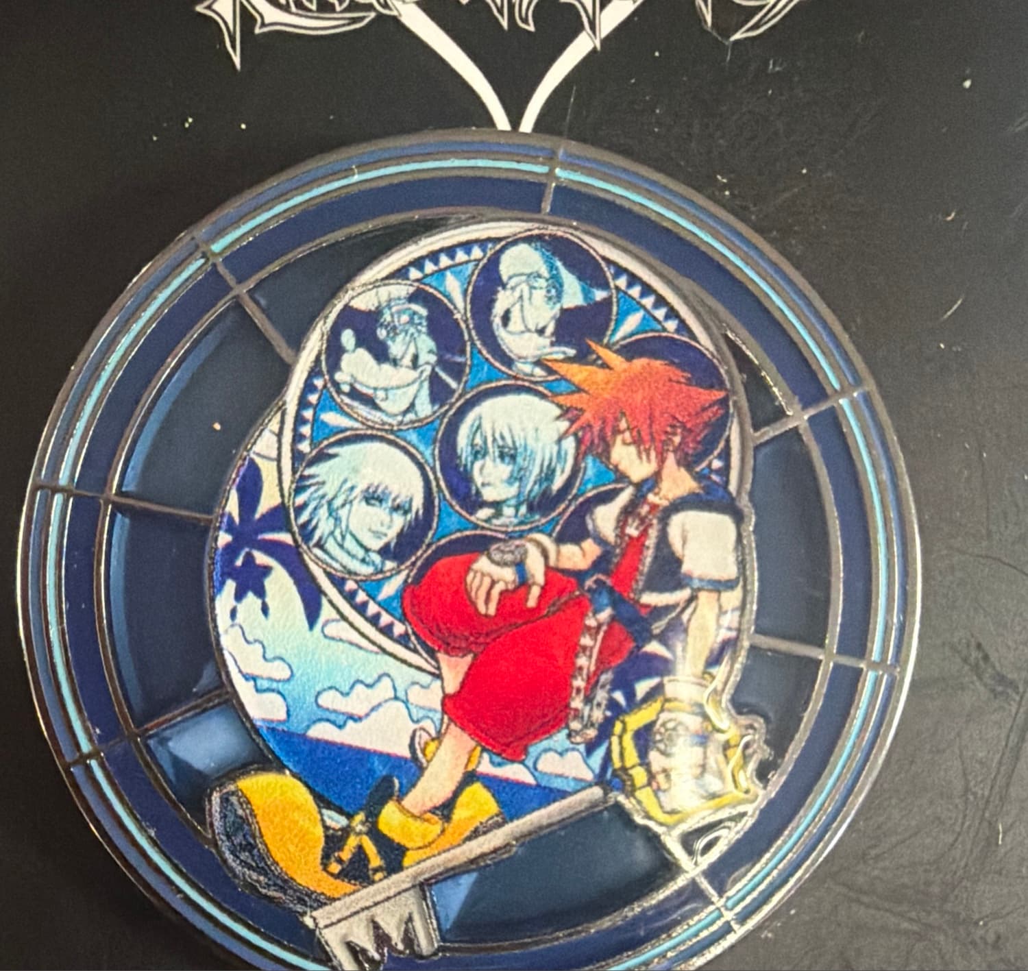 Disney Kingdom Hearts Stained Glass Blind Box Enamel Pin Series
