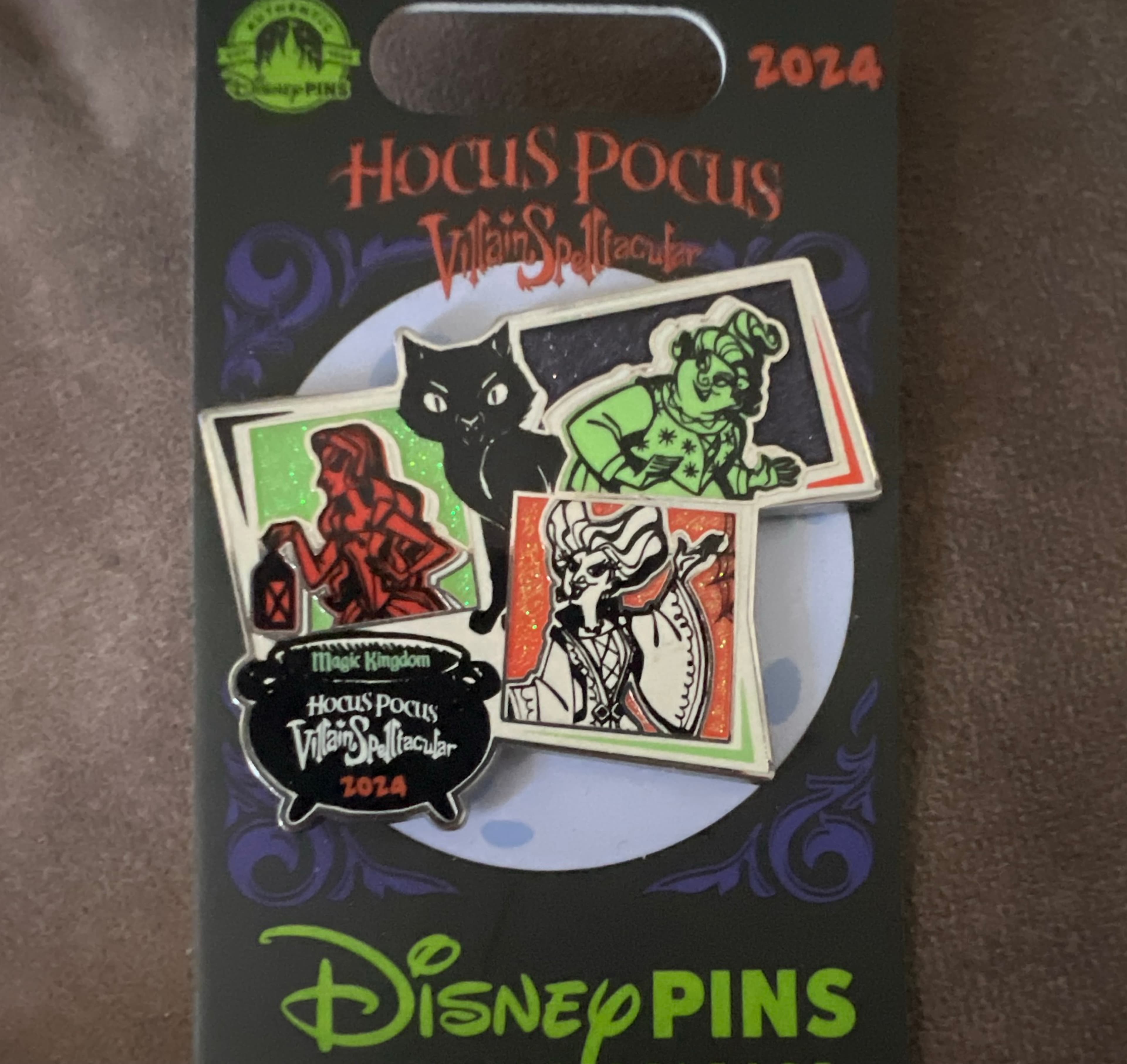 Mickey's Not So Scary Halloween Party 2024: Hocus Pocus Villain Spelltacular Pin front