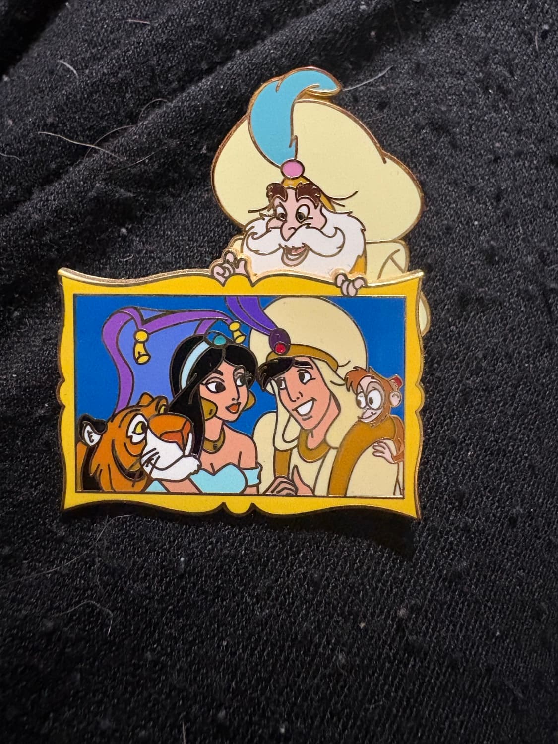 The Sultan W/ Portrait Princess Jasmine Aladdin Rajah Abu