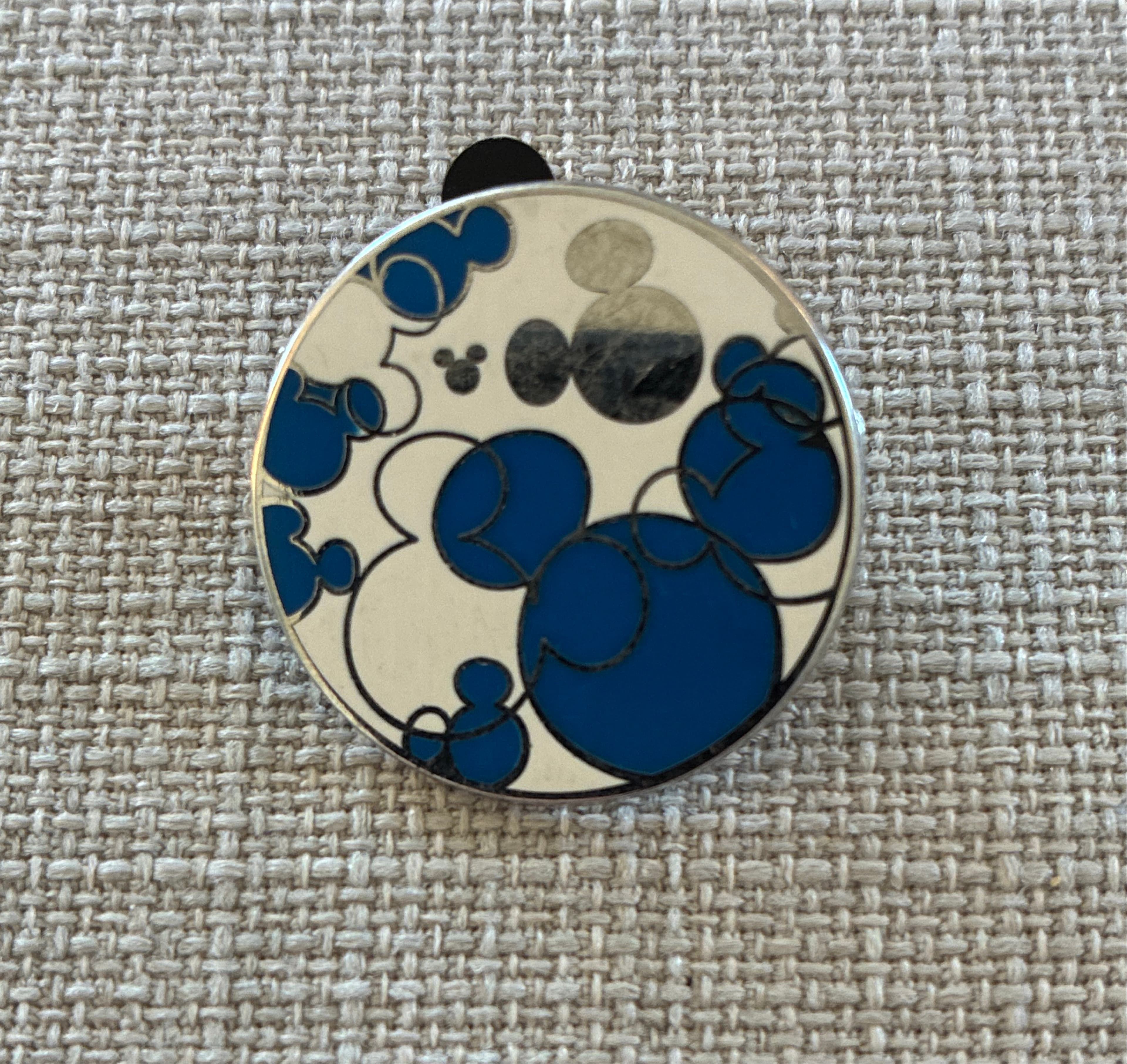 Mickey Mouse Icons - Blue Hidden Mickey Pin