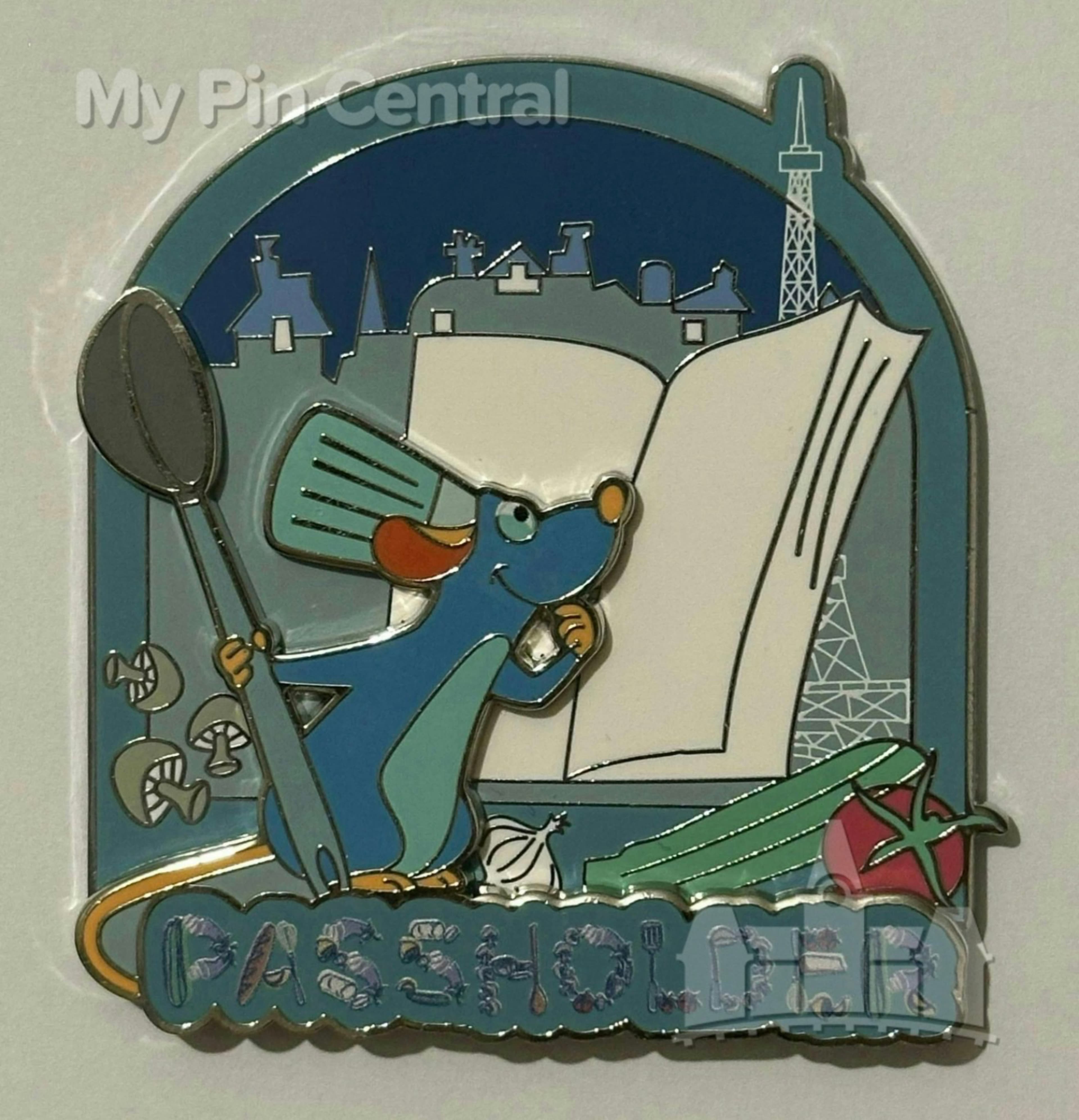 Ratatouille - Remy with Spoon, Cookbook & Eiffel Tower