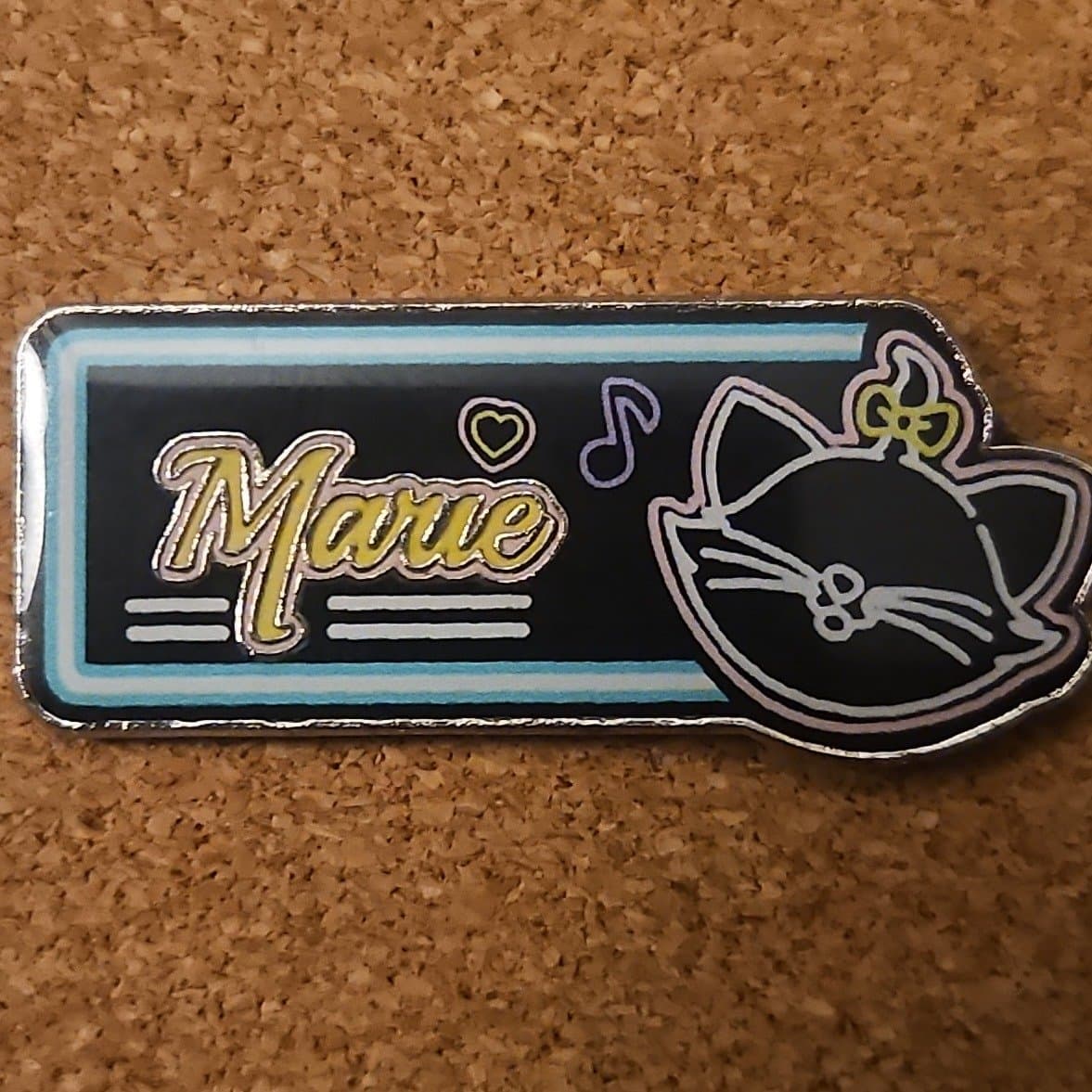 Hong Kong Disneyland Neon Name Sign Game Pin