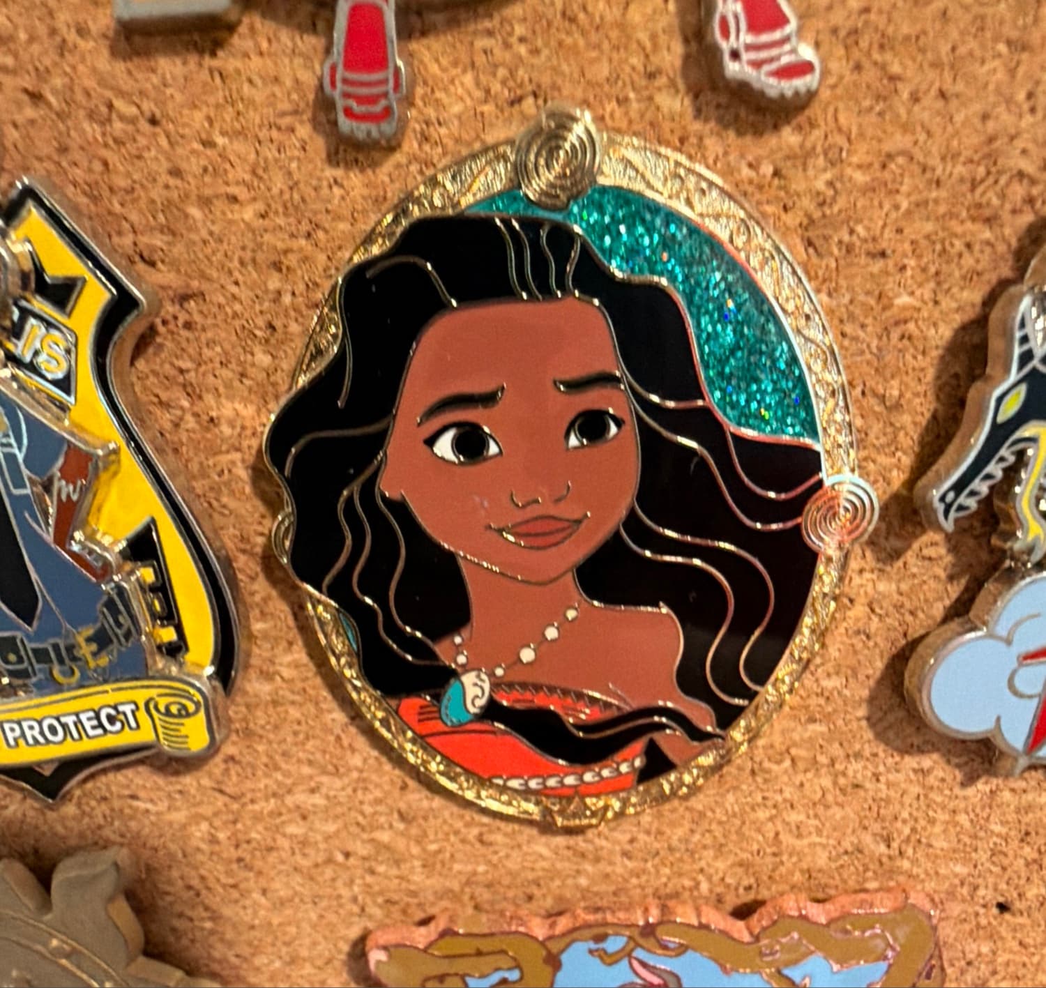 Moana - 2022 Gold Frame and Glitter Stylized Princess Portraits Collection