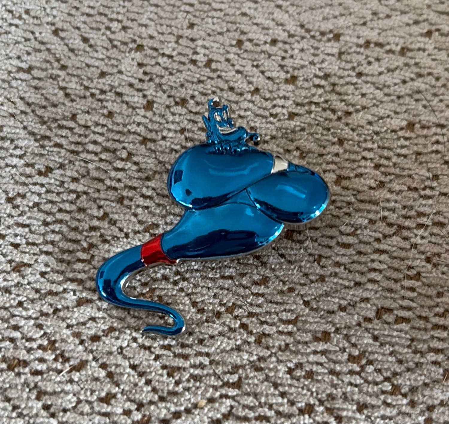 Disney Parks 2024 Aladdin Genie Sculpted Metallic 3D Pin