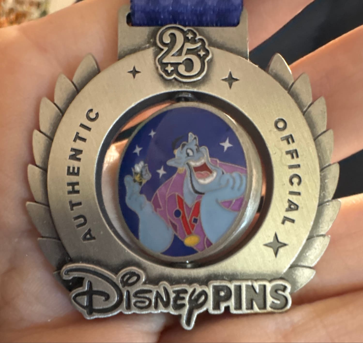 Genie Character Collection 25th Anniversary Pin Trading Medal