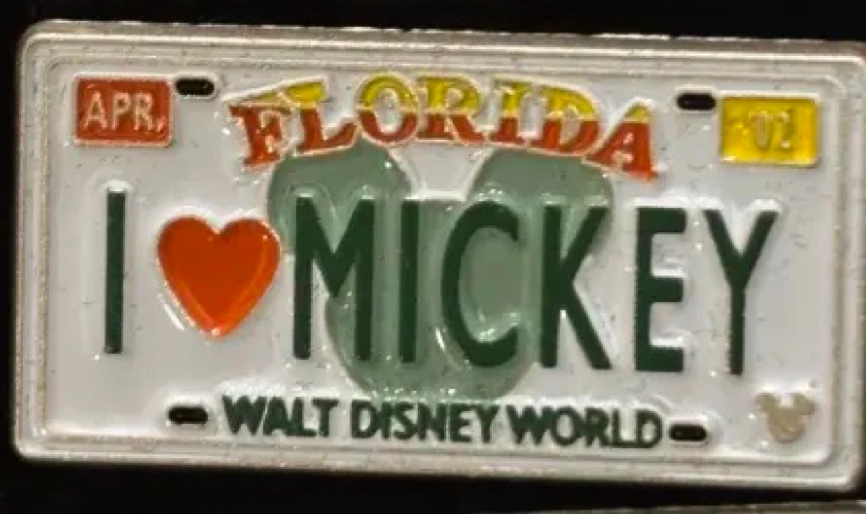 2007 Hidden Mickey - Florida License Plates