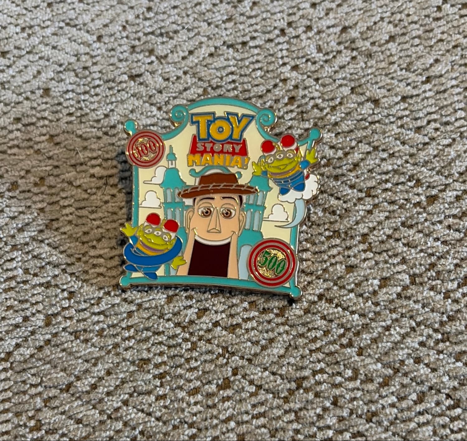 Toy Story Mania Woody Aliens Pin