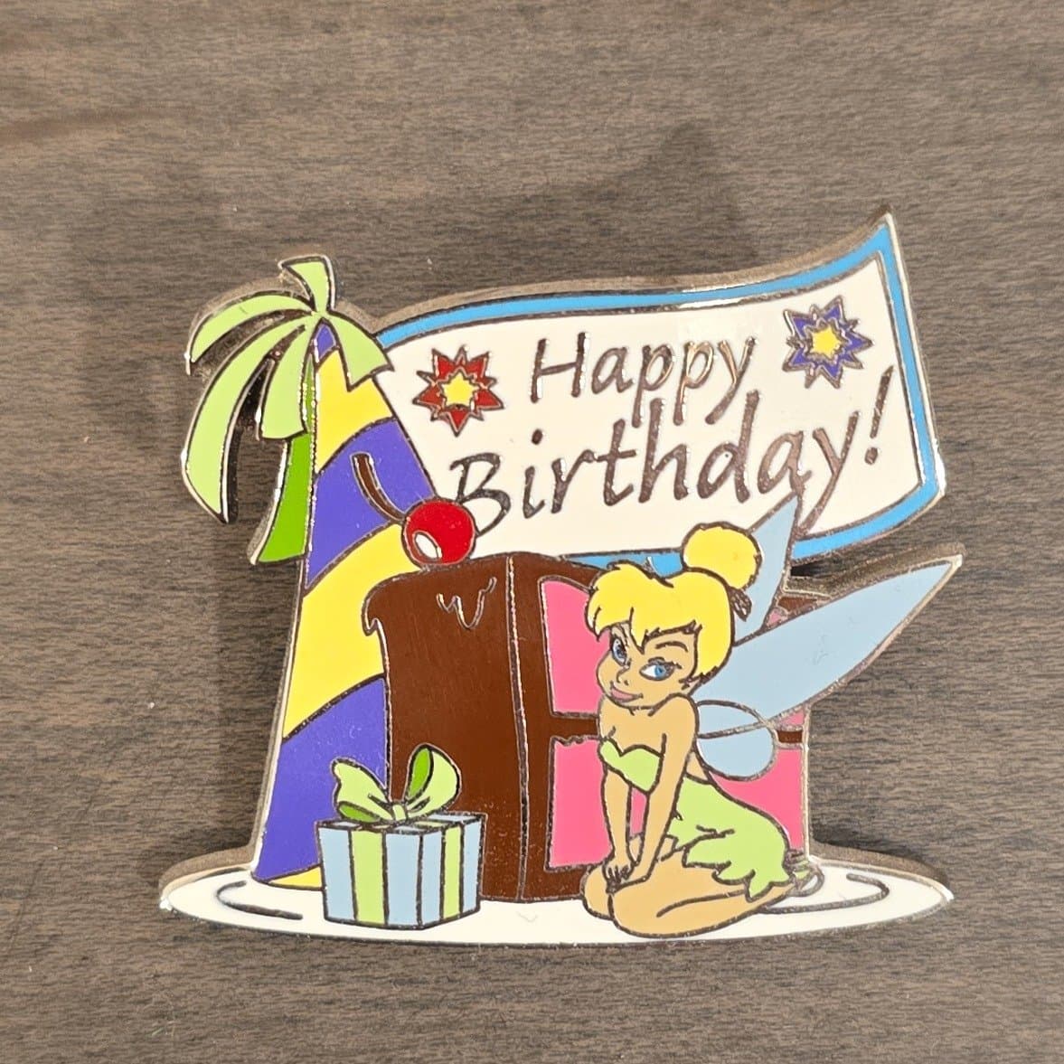 Happy Birthday - Tinker Bell with Cake and Present front