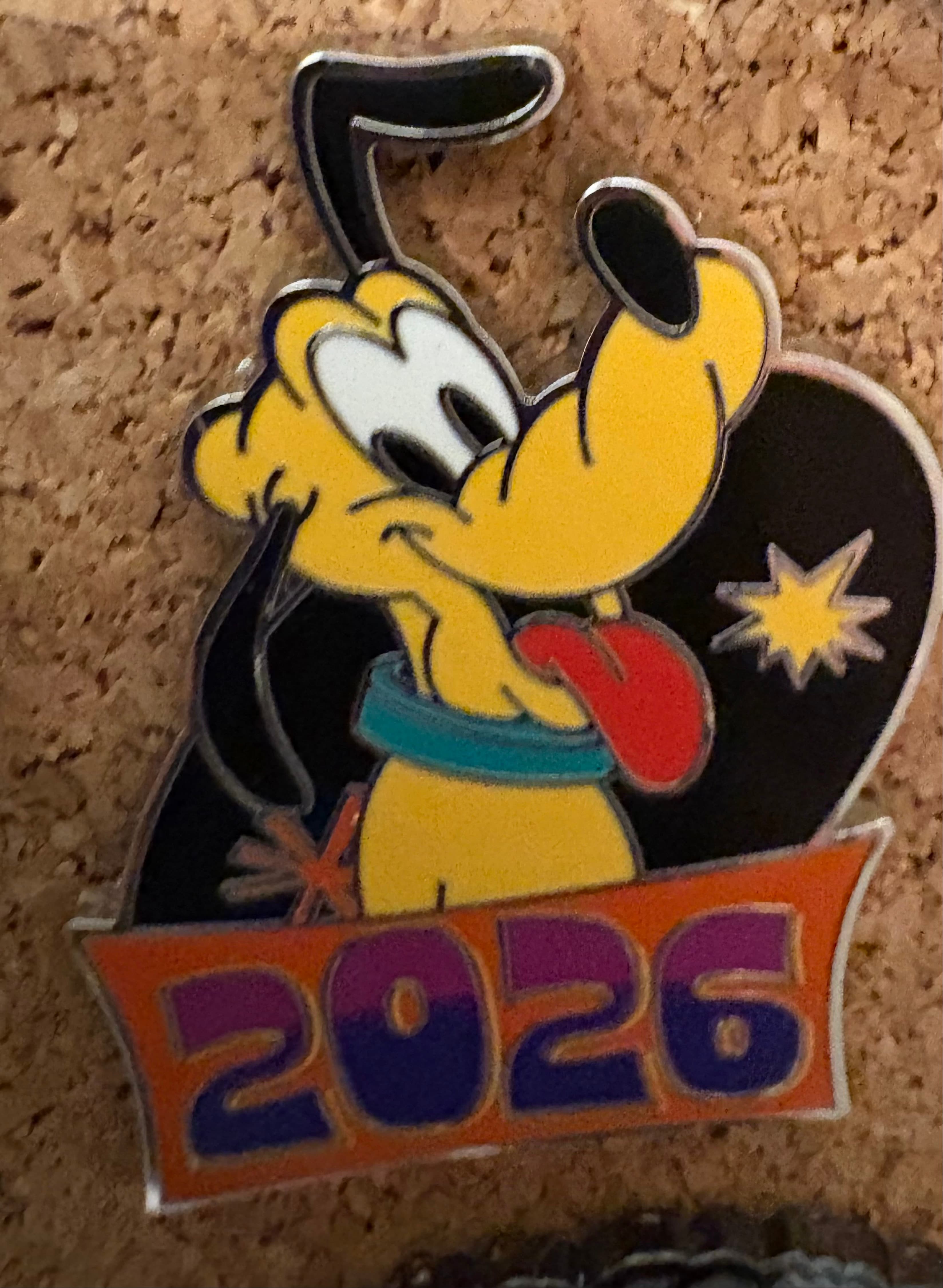 Pluto - 2026 Disney Parks Dated Year Mystery Pin front
