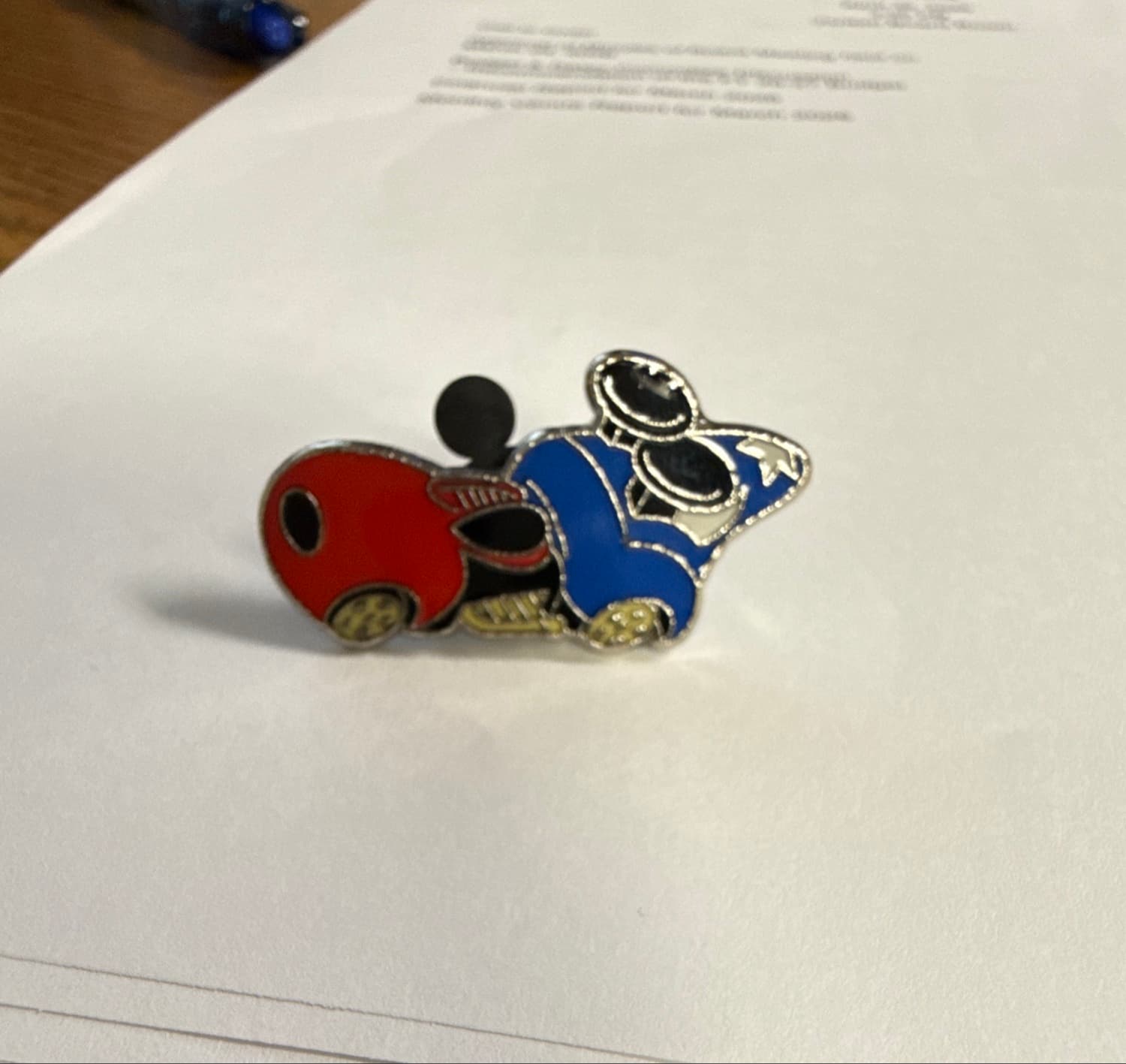 Mickey Mouse and Donald Duck Lower Bodies Hidden Mickey Pin front