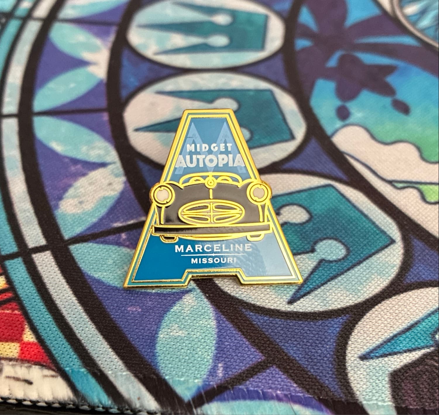 Midget Autopia Marceline Missouri A-shaped Pin